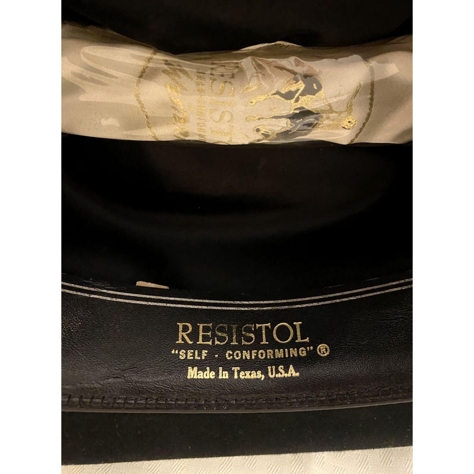 Vintage VINTAGE Resistol 4X Beaver Rancher Quarter Horse Cowboy Hat Black 6-7/8 L Mens Cowboy Hat Size ONE SIZE - 7 Thumbnail