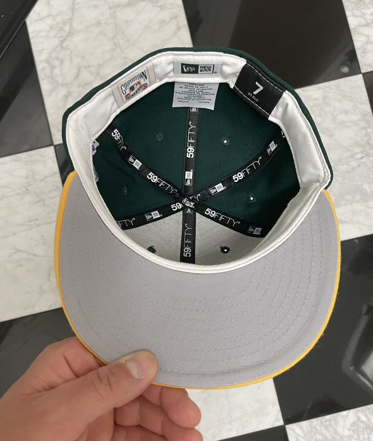 New Era 🔥 Exclusive customized A’s hat size 7 Size ONE SIZE - 3 Thumbnail