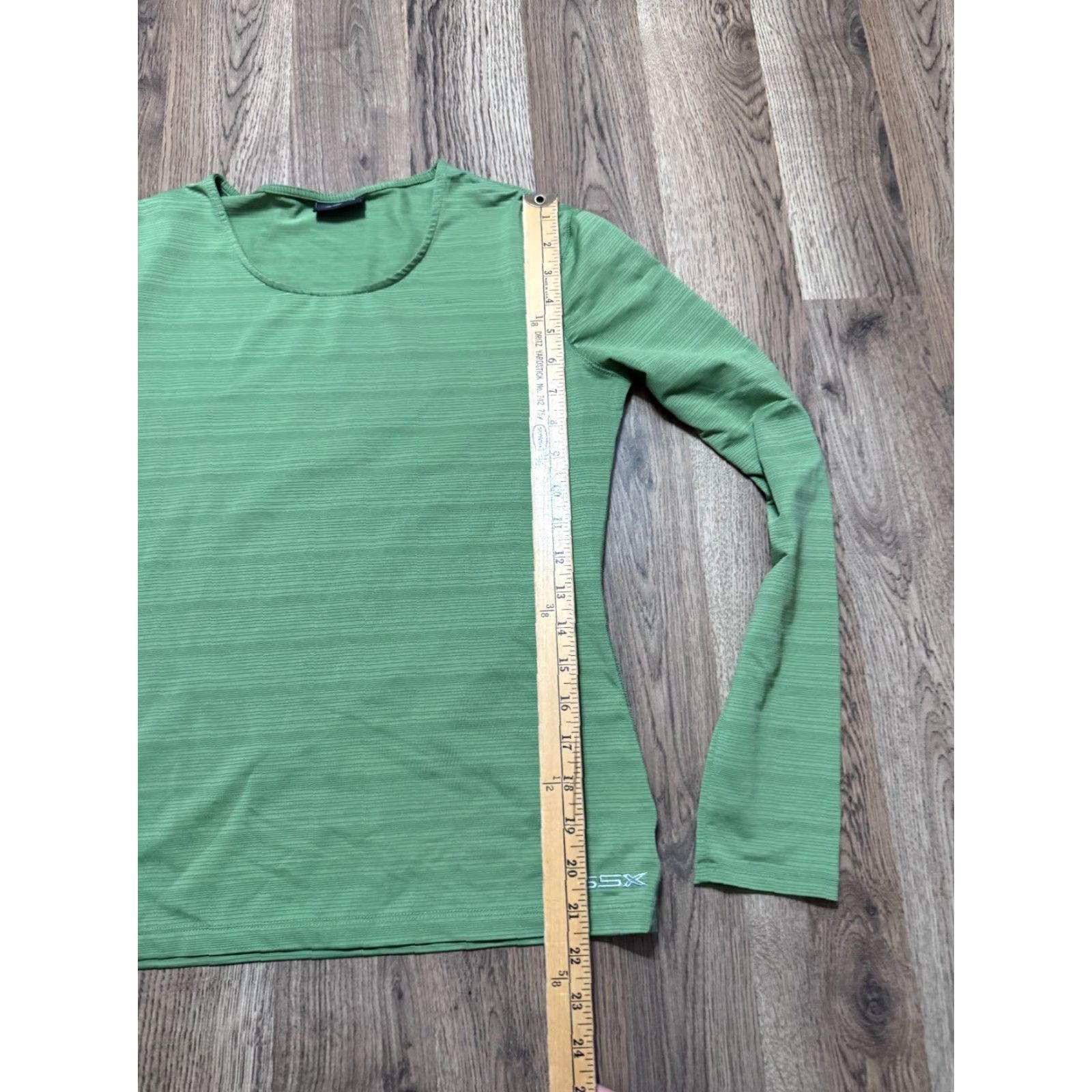 Vintage GSX Shirt Women’s Size S Green Striped Long Sleeve Athletic Wear Shirt Size S / US 4 / IT 40 - 7 Thumbnail