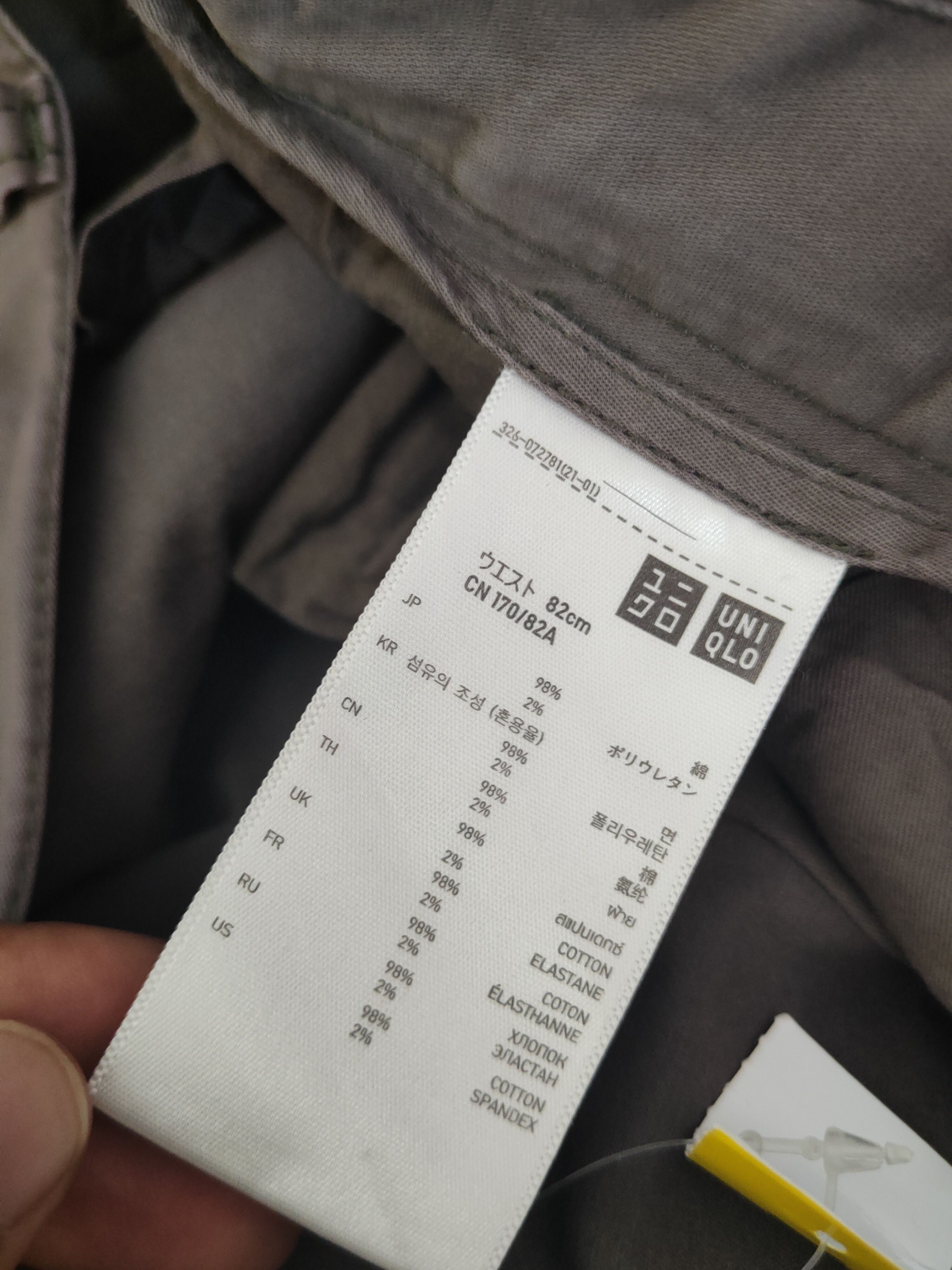 Japanese Brand DL Uniqlo Dark Gray Multipocket Tactical Cargo Pants #1872 Size US 33 - 14 Thumbnail