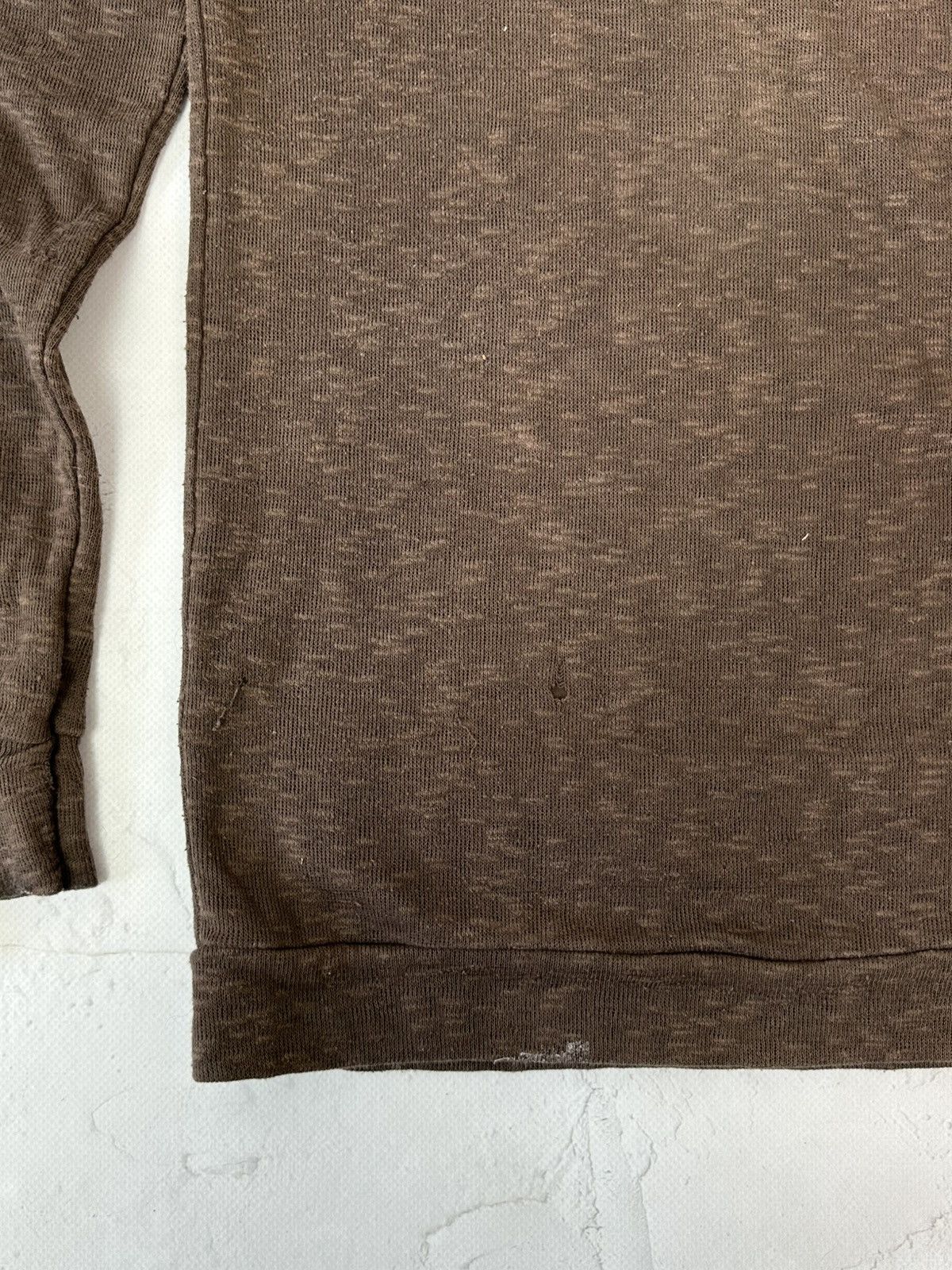 If Six Was Nine Y2K Vintage Religion Torn Distressed Brown Sweater Size US M / EU 48-50 / 2 - 13 Thumbnail