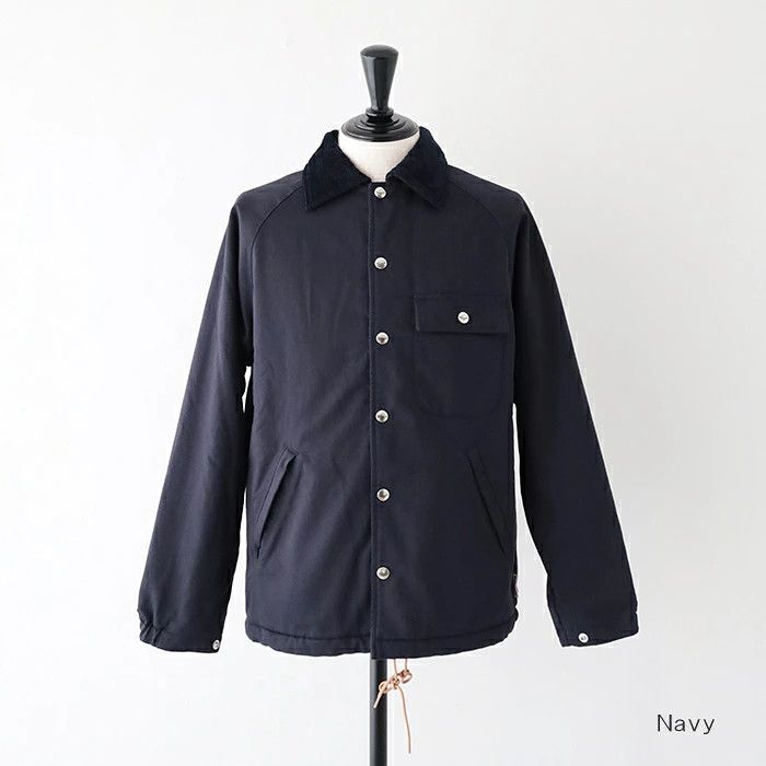 Beach Breaker (Lined) / Navy Nyco Back Sateen Coach Jacket in Blue, Men's — image 2 of 6