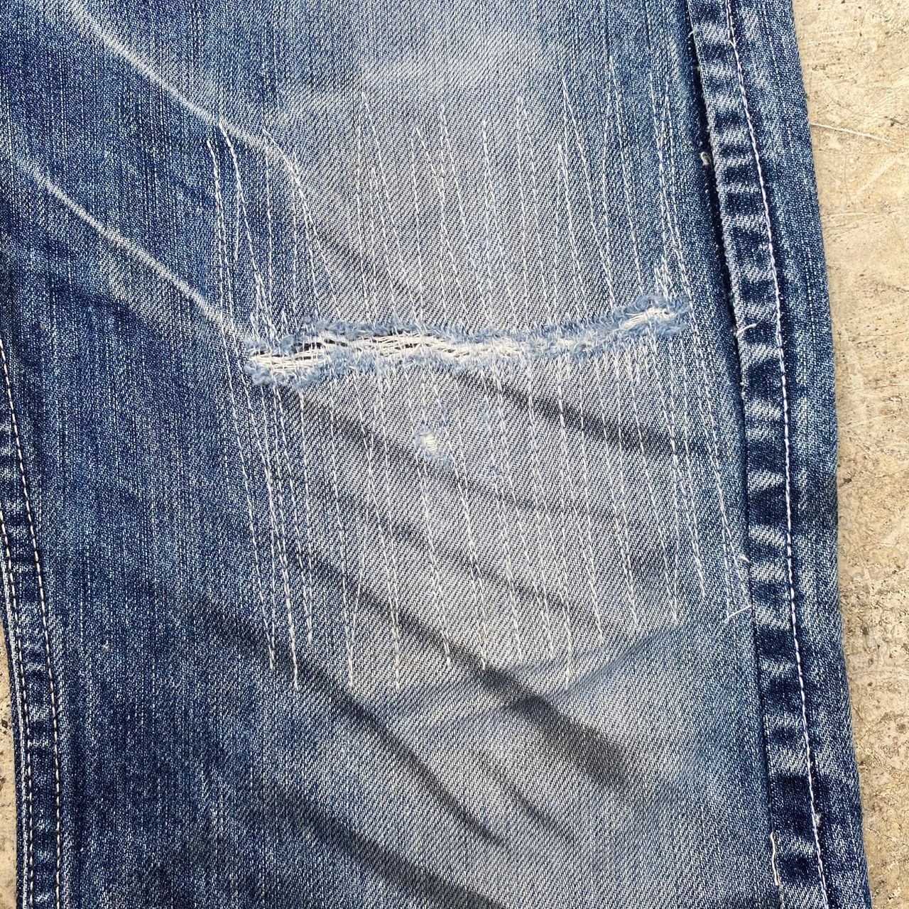 Japanese Brand Vintage Blue Way Garments Flare Denim Size US 33 - 16 Thumbnail