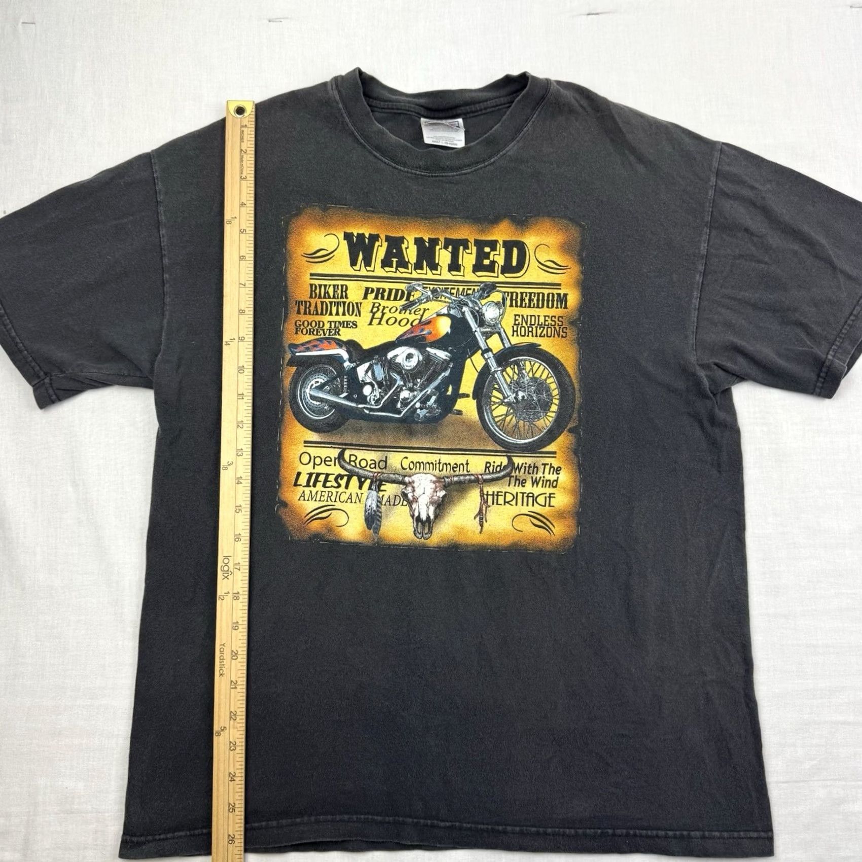 Hanes VINTAGE Hudson T Shirt Adult Large Biker Motorcycle Eagle Grunge Hipster Mens Size US L / EU 52-54 / 3 - 5 Thumbnail