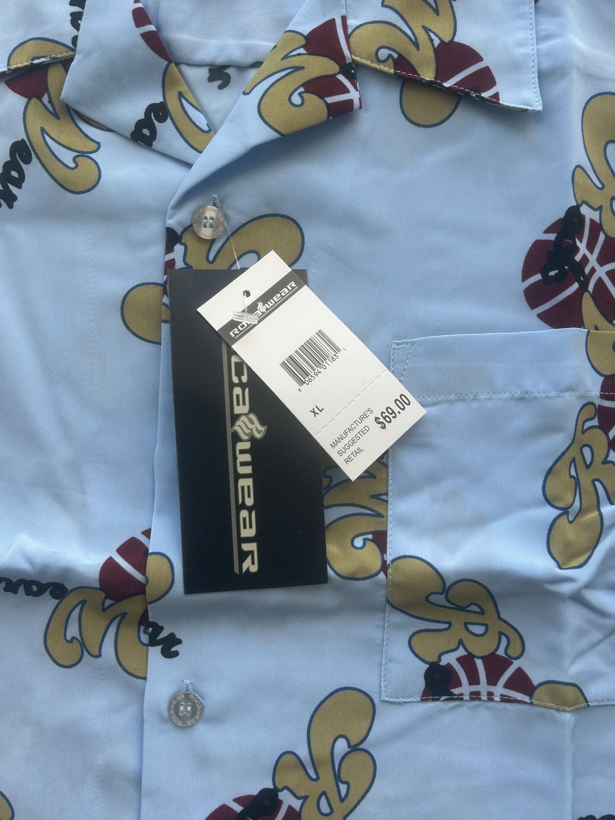 Rocawear × Vintage BNWT Vintage Y2K Rocawear Logo Button Up Shirt Size US XXL / EU 58 / 5 - 4 Thumbnail