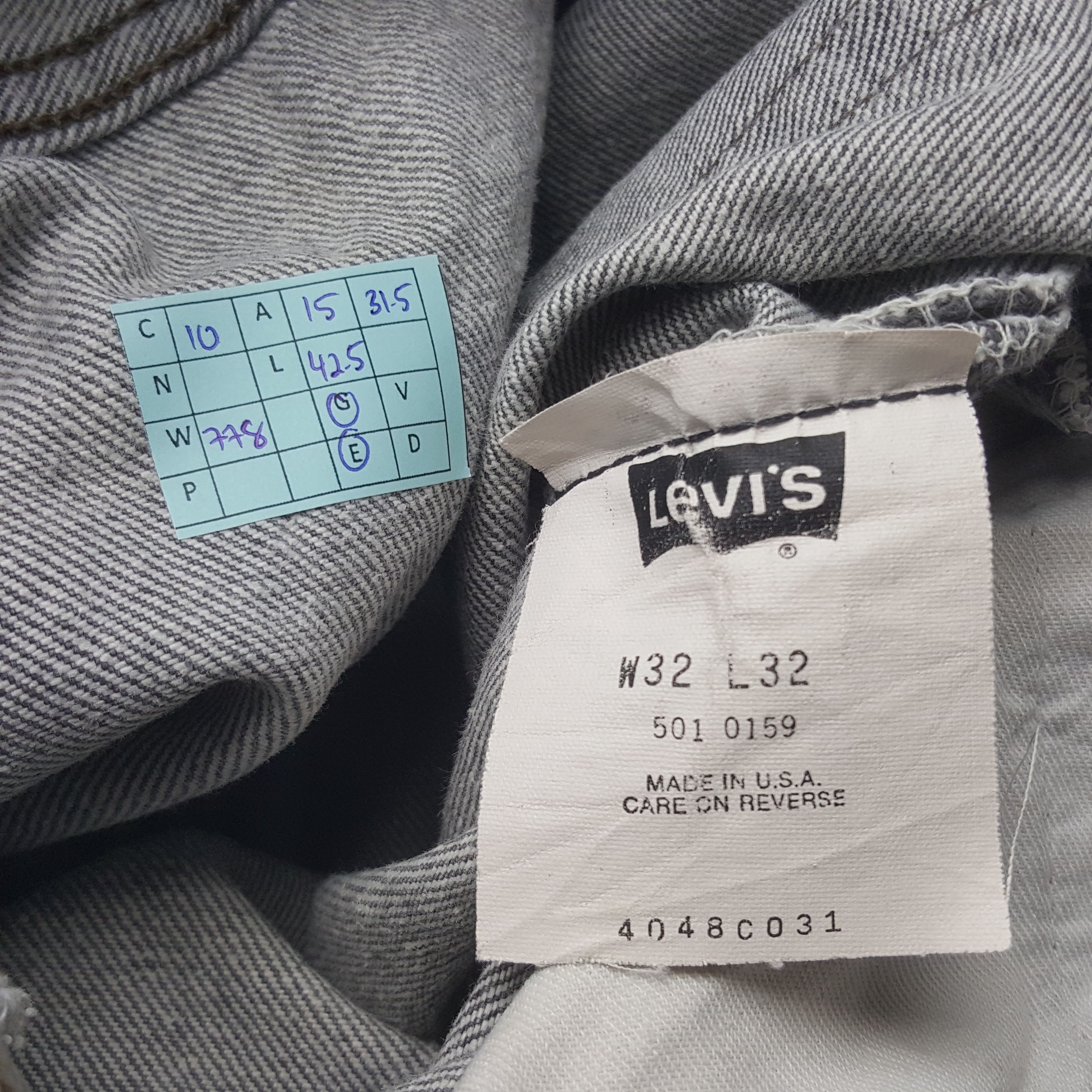 Levi's Vintage Levis 501 Grey Jeans Size US 30 / EU 46 - 13 Thumbnail