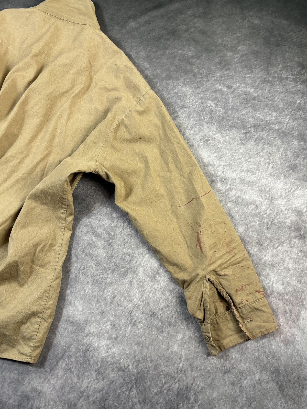 Vintage Vintage Work Shirt Blood Splatter Thrashed CP Rail Moleskin Size US XL / EU 56 / 4 - 8 Thumbnail