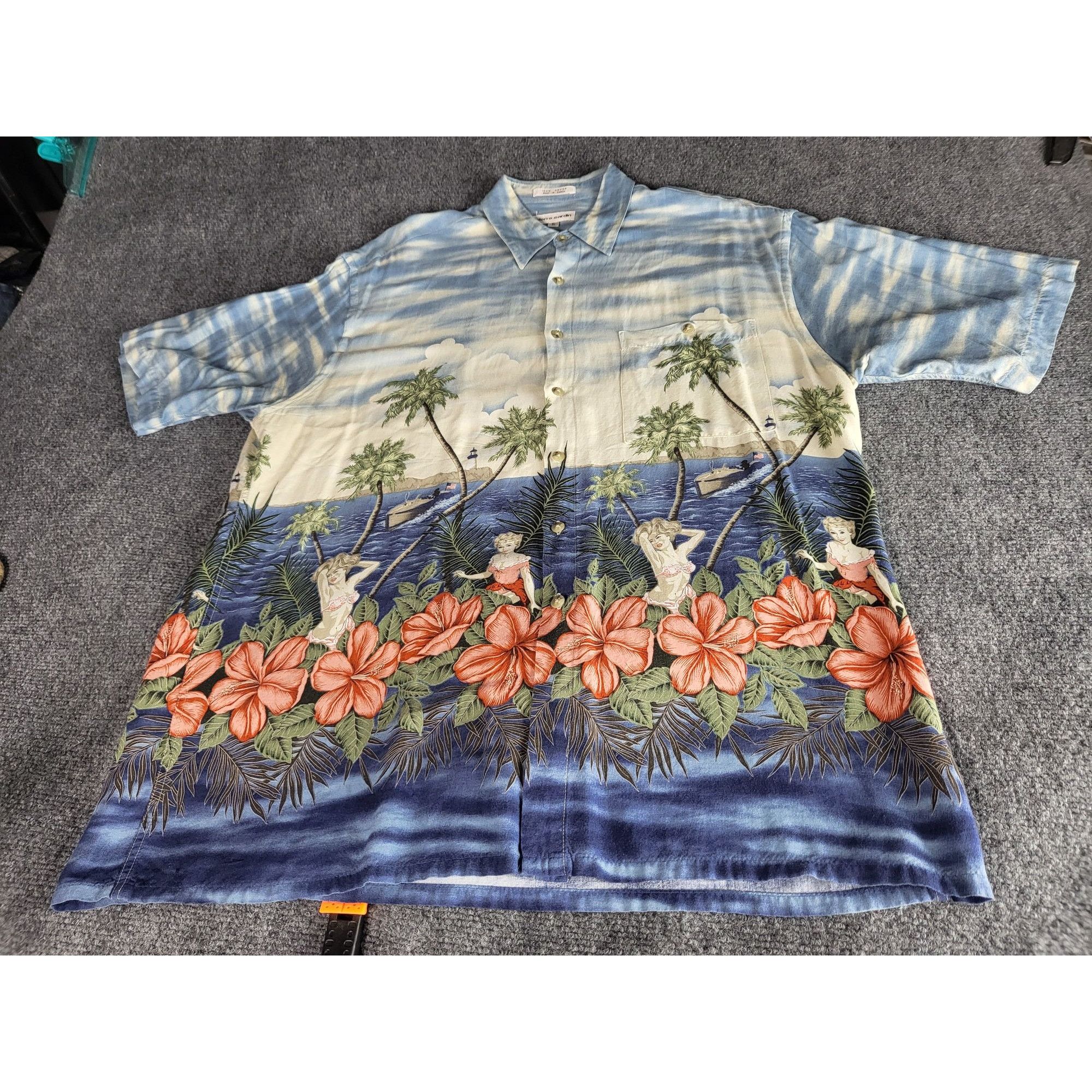 Pierre Cardin Pierre Cardin Tropical Girls Boat Lighthouse Palms Flowers B Size US L / EU 52-54 / 3 - 1 Thumbnail