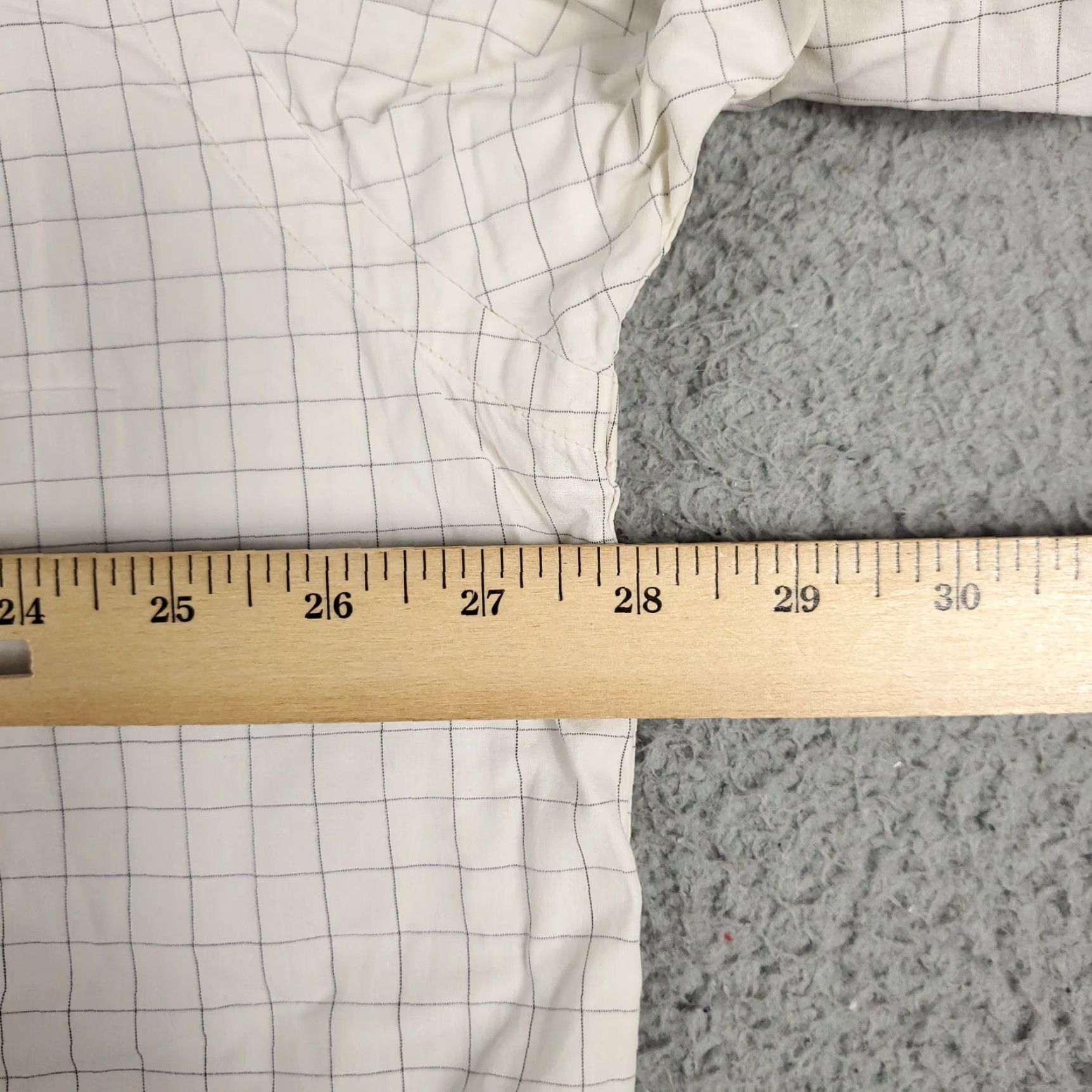 Nautica Nautica Shirt Mens 2XL Beige Check Button-Up Short Sleeve Casual Business Formal Party/Cocktail Travel Workwear Mens Size US XXL / EU 58 / 5 - 7 Thumbnail