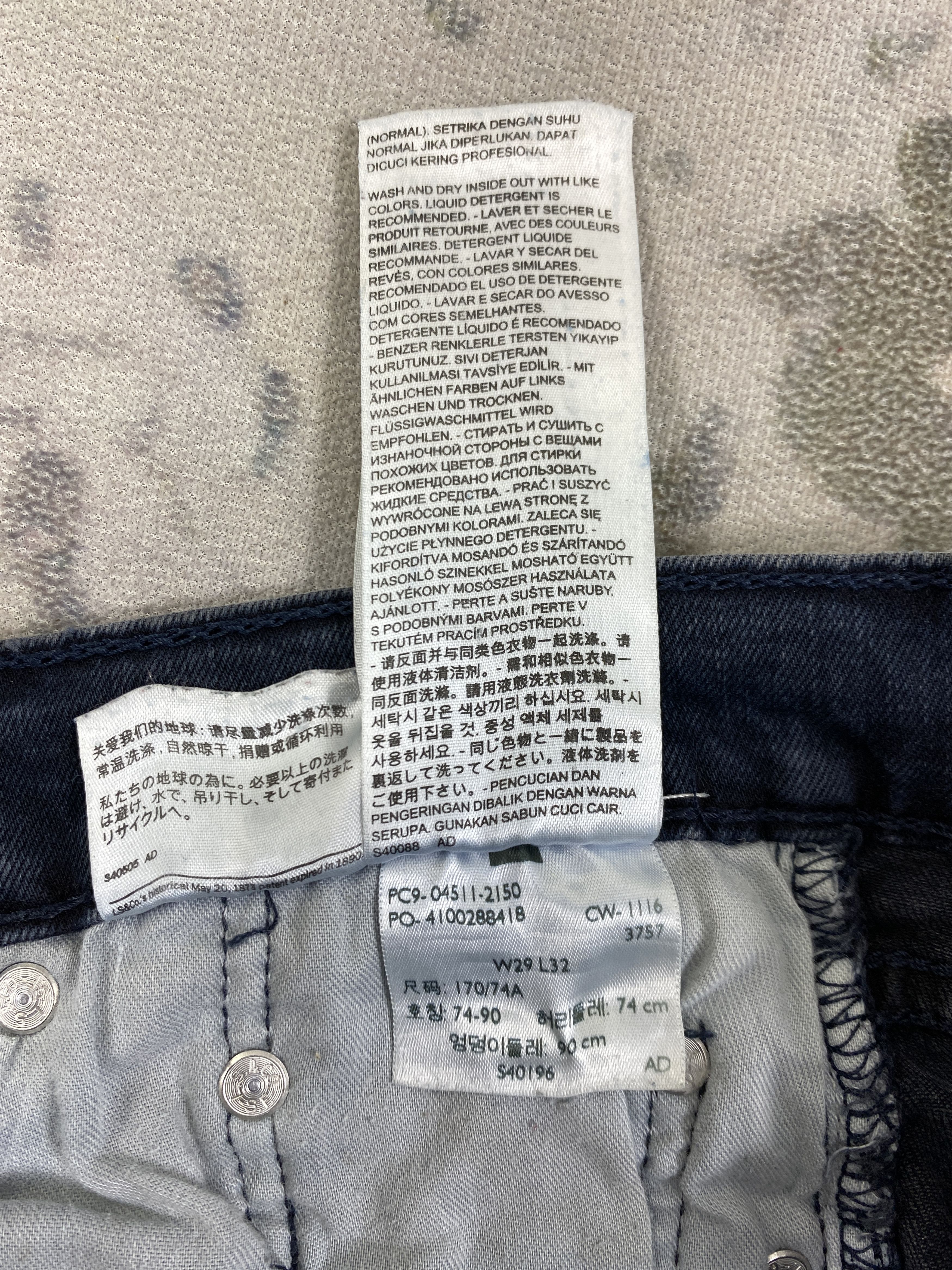 Levi's Blue Vintage Levi's 511 Jeans 28x31 Denim SJ134 Size US 28 / EU 44 - 9 Thumbnail