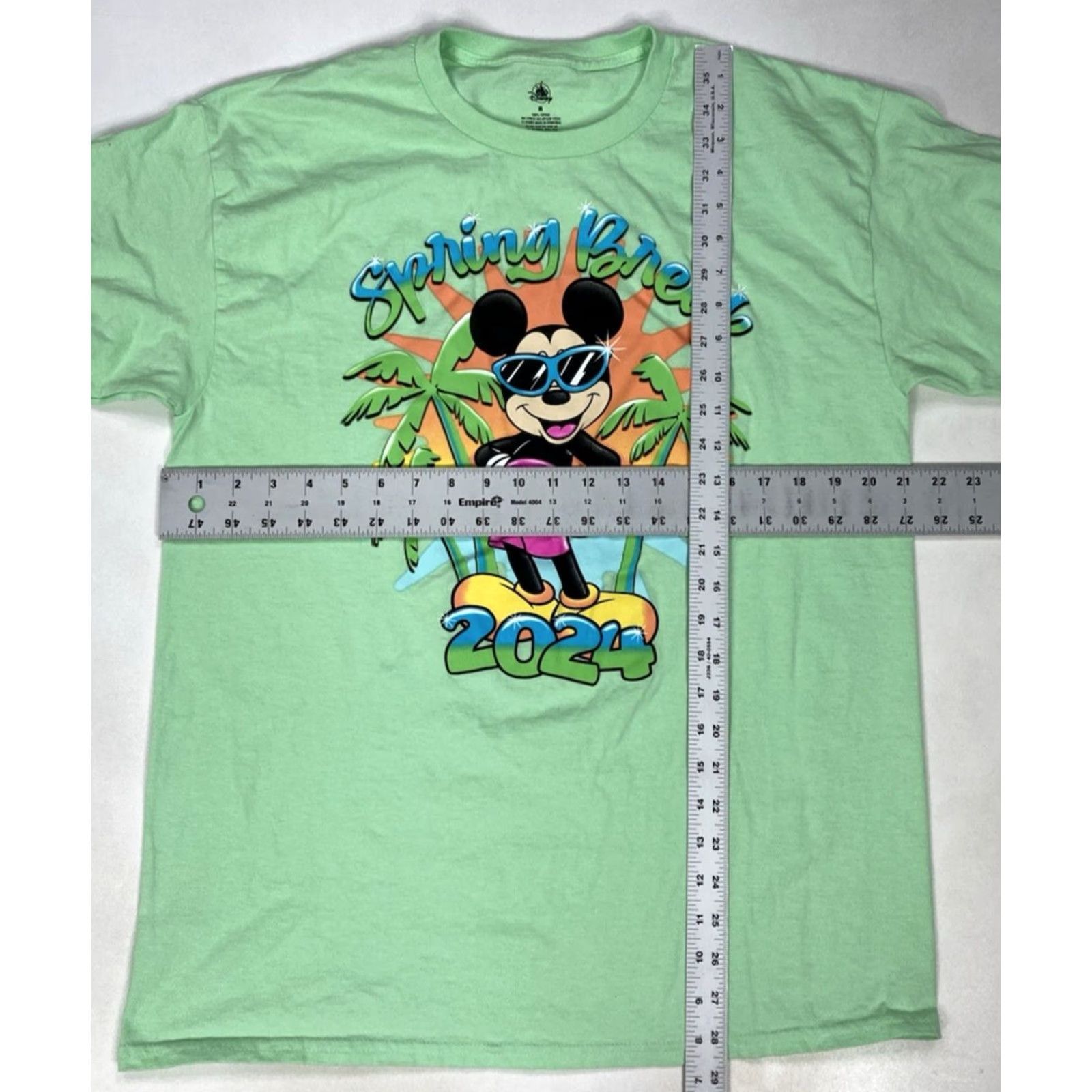 Disney Disney Mickey Mouse Spring Break 2024 Graphic T-shirt Men Medium Green Size US M / EU 48-50 / 2 - 5 Thumbnail