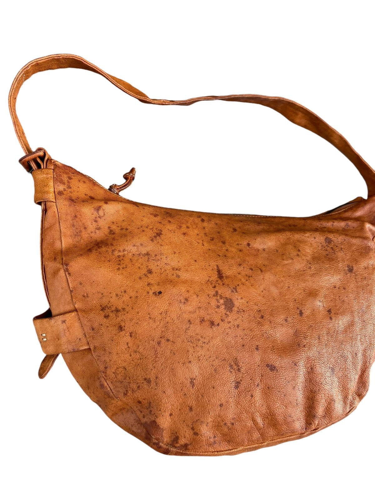 Leather Genten Japan Fade Patina Leather Bag Banana Size ONE SIZE - 10 Thumbnail