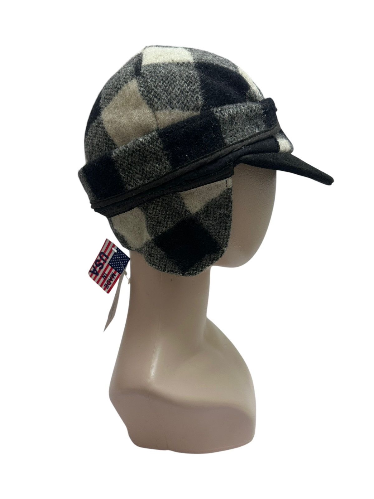 Vintage × Woolrich Woolen Mills RARE ‼️ Woolrich Woolen Mills Checked Ear Flaps Cap Size ONE SIZE - 2 Thumbnail