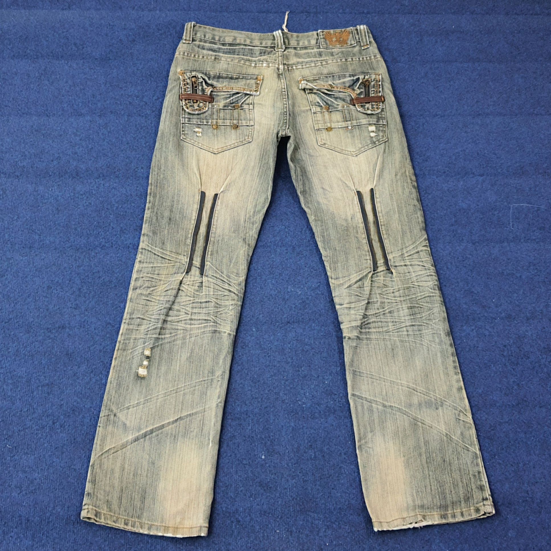 FUSAI Vintage FUSAI Focus USA Y2K Jeans C258N25 Size US 33 - 1 Thumbnail