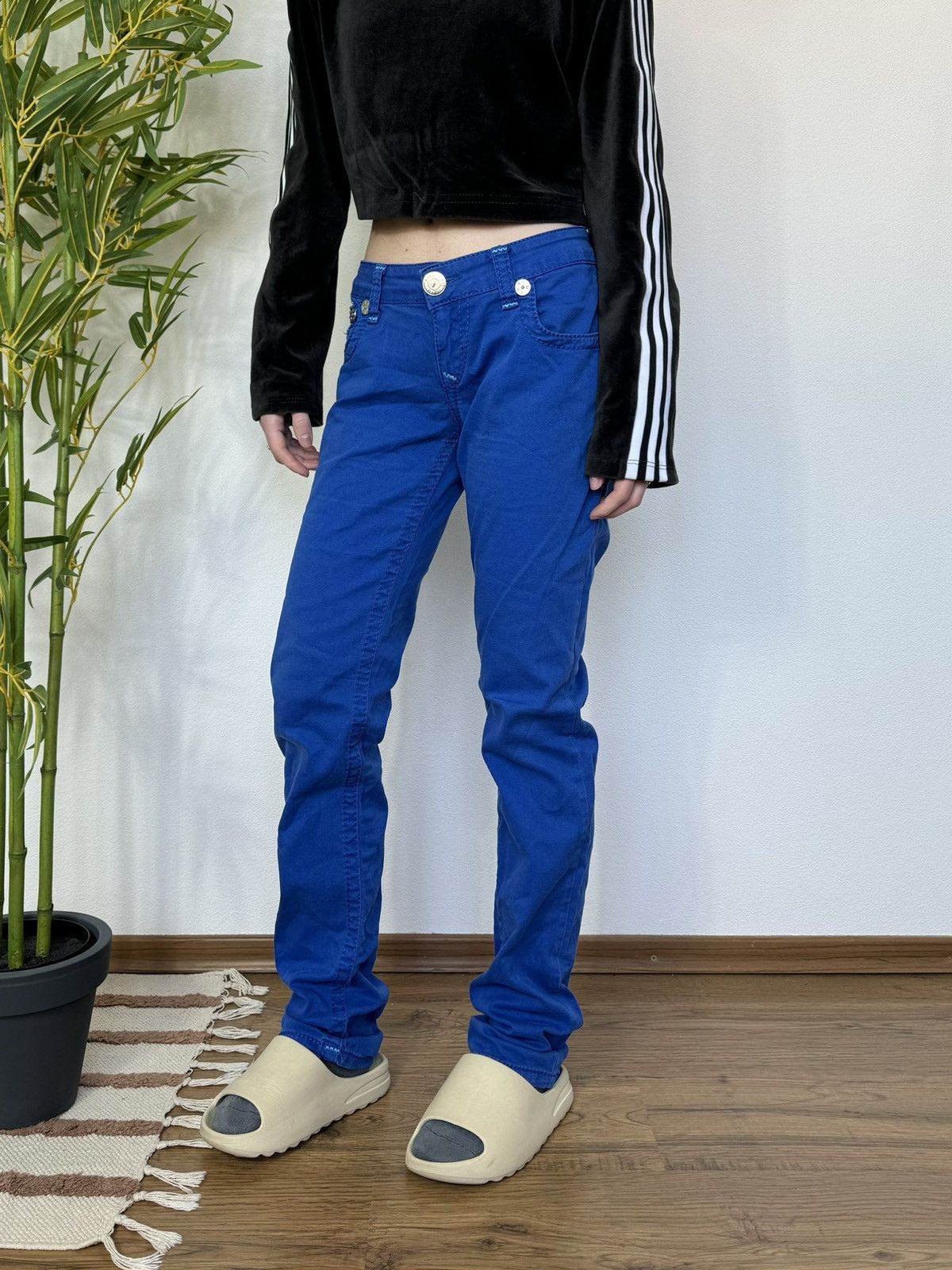True Religion VINTAGE TRUE RELIGION ULTRAMARINE CONTRAST STITCH PANTS Size 30" / US 8 / IT 44 - 9 Thumbnail