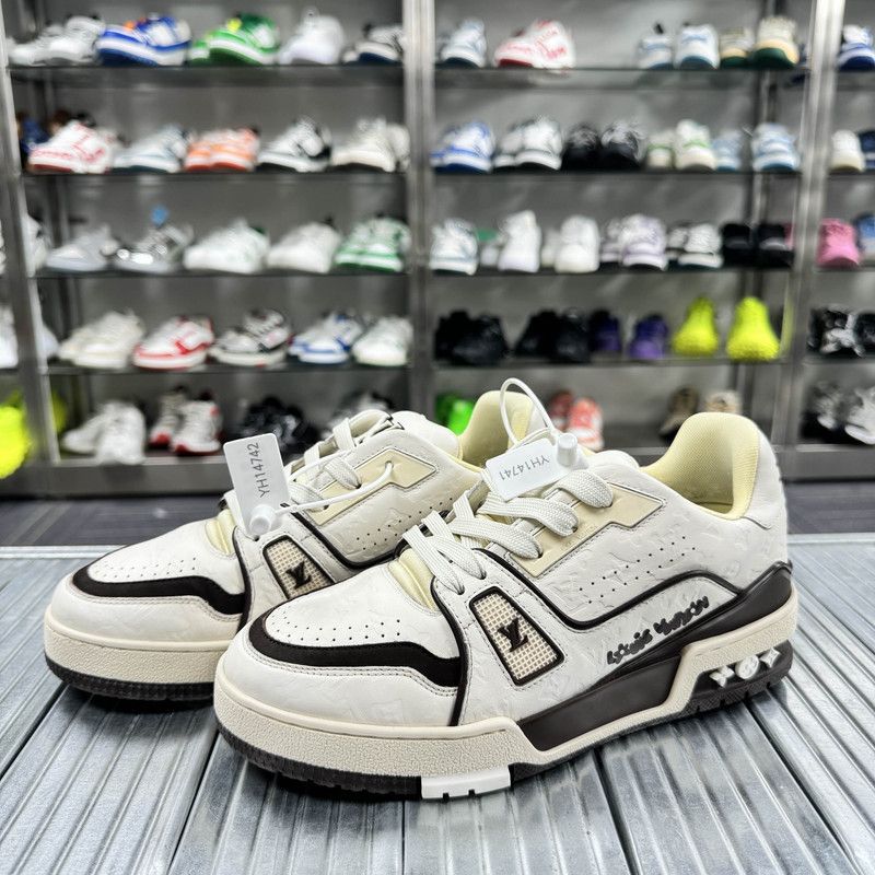 Louis Vuitton Tyler x Louis Vuitton Beige Low-Top Sneakers 0079 Size US 6.5 / EU 39-40 - 1 Thumbnail
