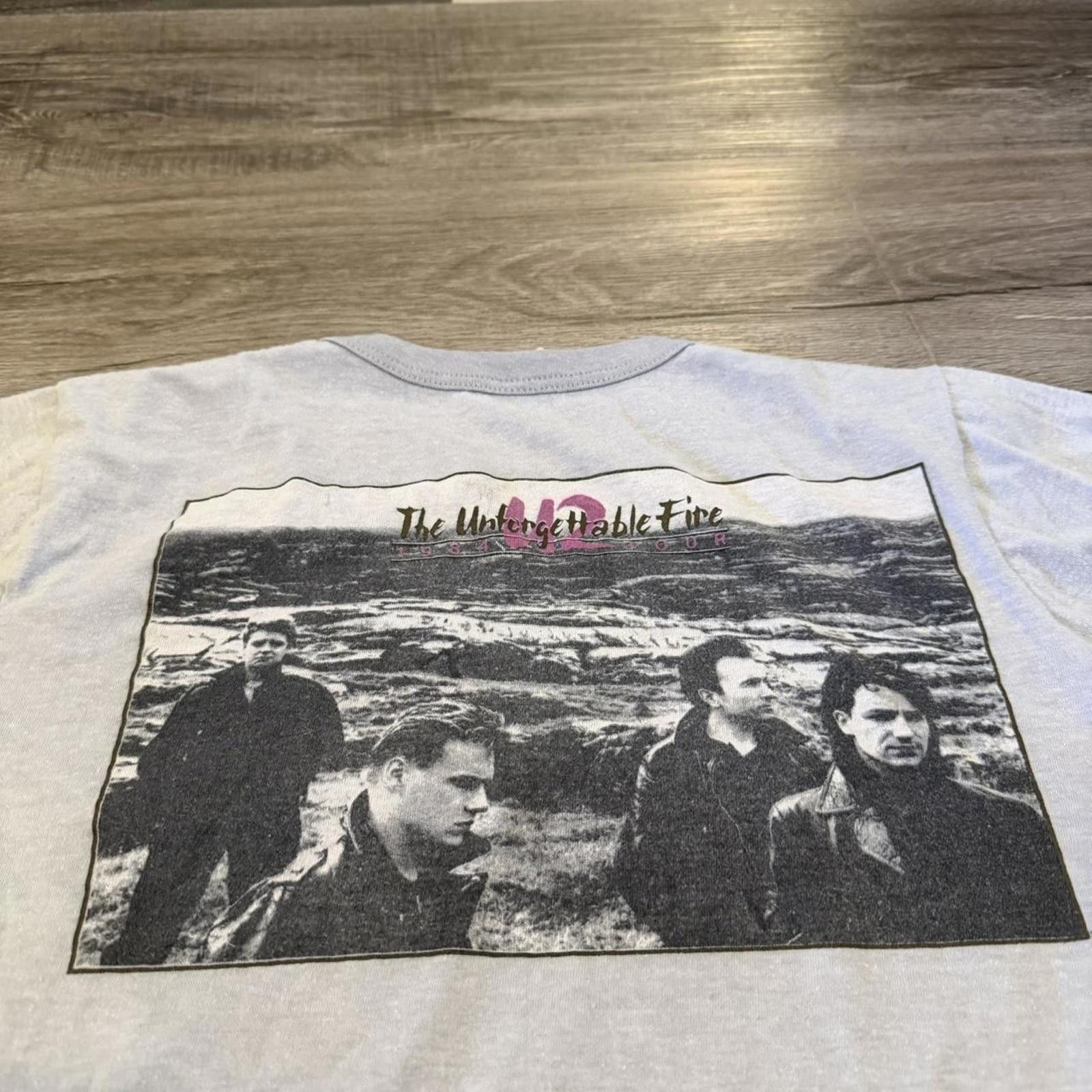 Other vintage U2 the u forgettable fire t shirt 1984 S/M Size US M / EU 48-50 / 2 - 4 Thumbnail