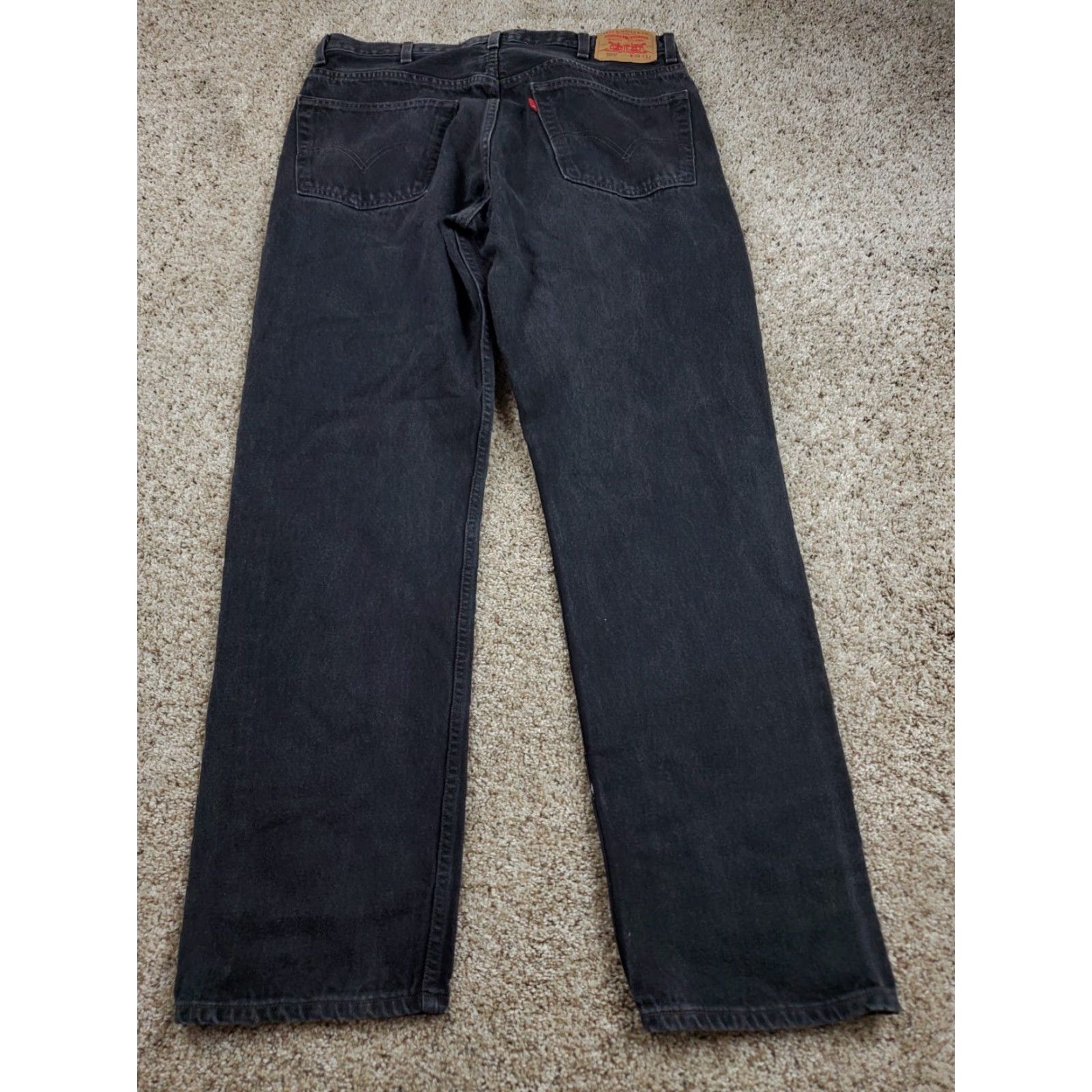 Levi's VINTAGE Levi's 505 Jeans 38x34 Mens Black Regular Fit Straight Leg Cotton Denim Size US 38 / EU 54 - 6 Thumbnail