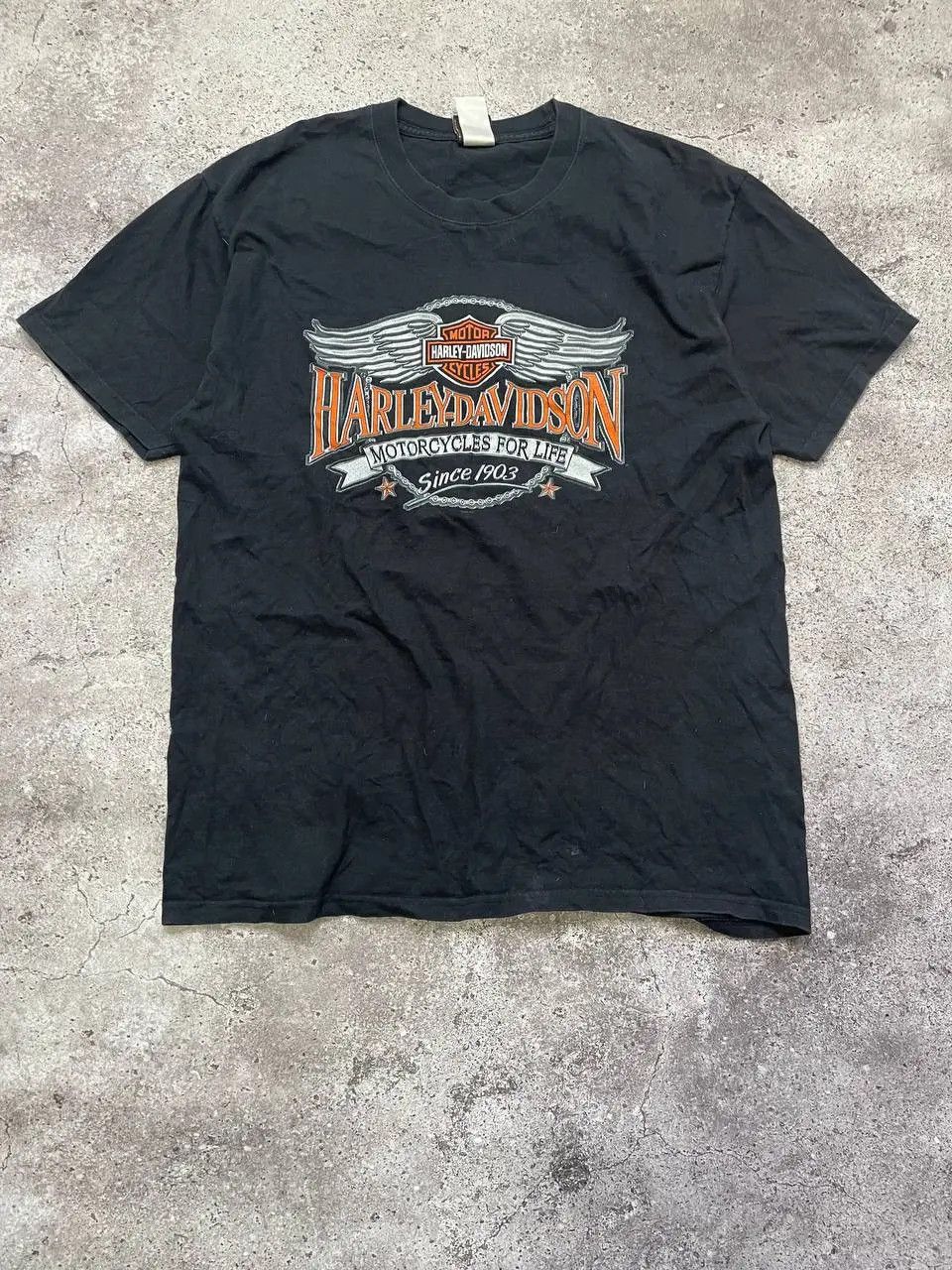 Harley Davidson Vintage Harley Davidson Motorcycles XL Black T Shirt Size US XL / EU 56 / 4 - 1 Thumbnail