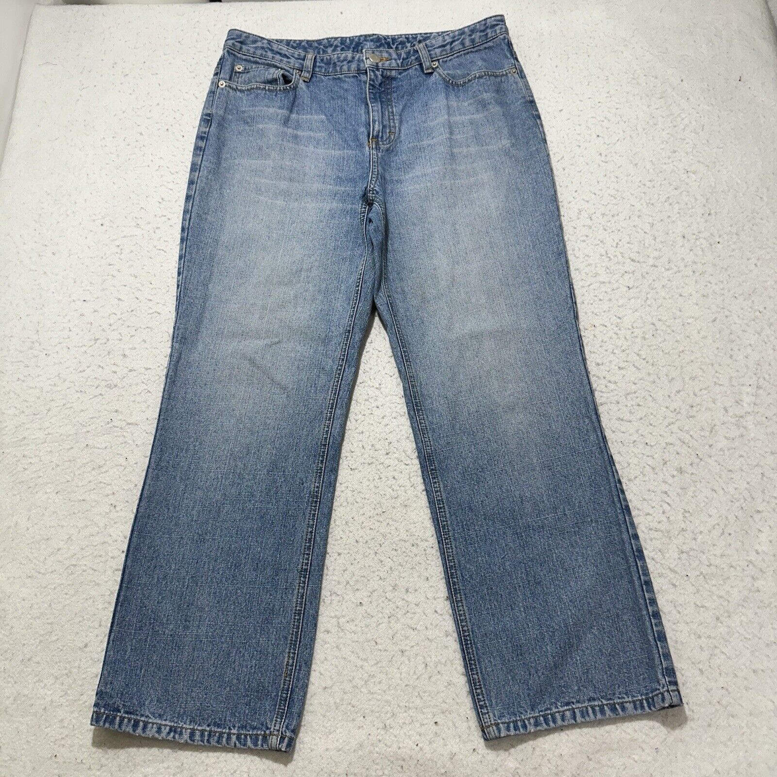 Loft Ann Taylor LOFT 8 Straight Leg Denim Jeans Light Blue 32x26 Size 30" / US 8 / IT 44 - 1 Thumbnail