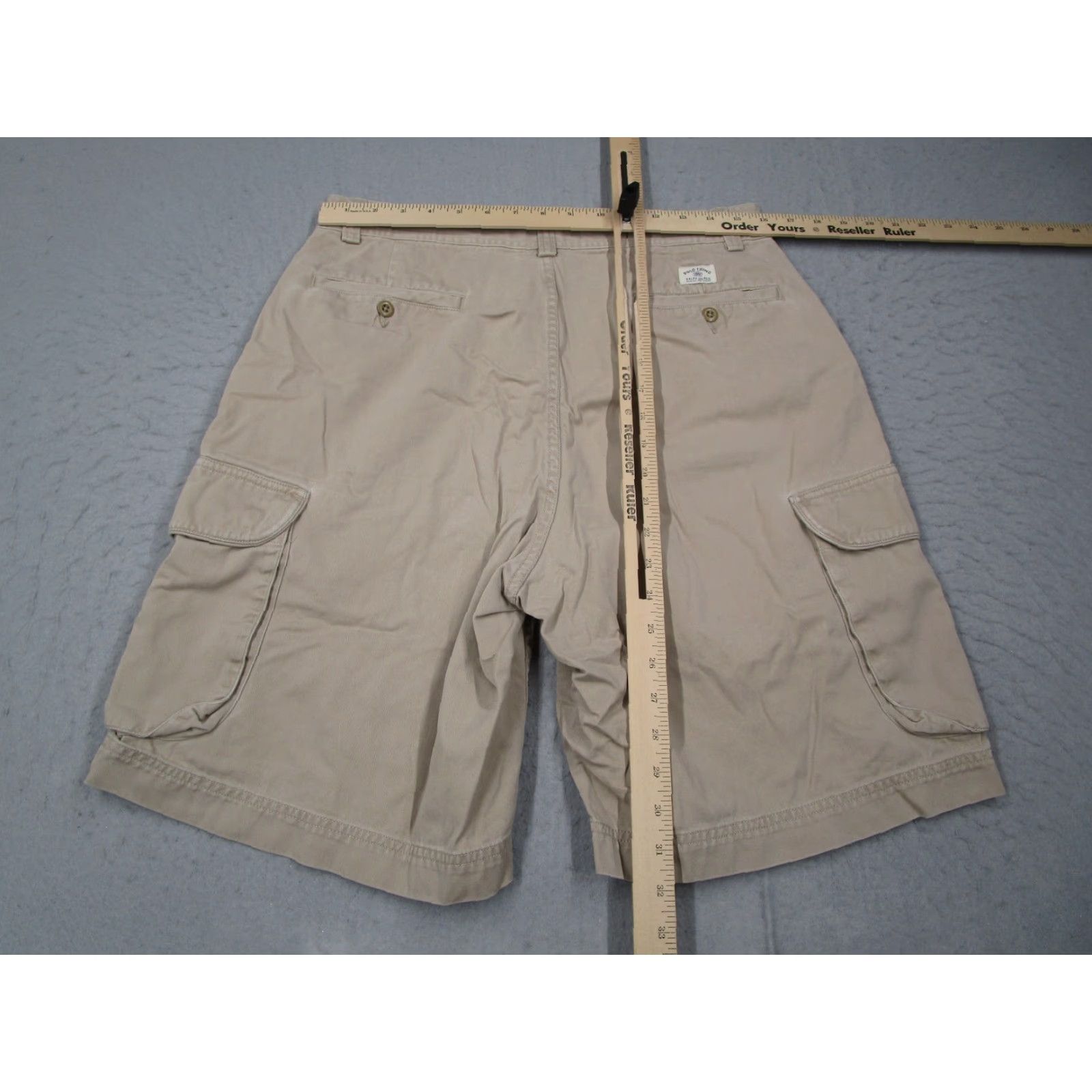 Polo Ralph Lauren VINTAGE Polo Ralph Lauren Chino Cargo Shorts Mens 38 Flat Front Classic Pockets Beige Size US M / EU 48-50 / 2 - 5 Thumbnail