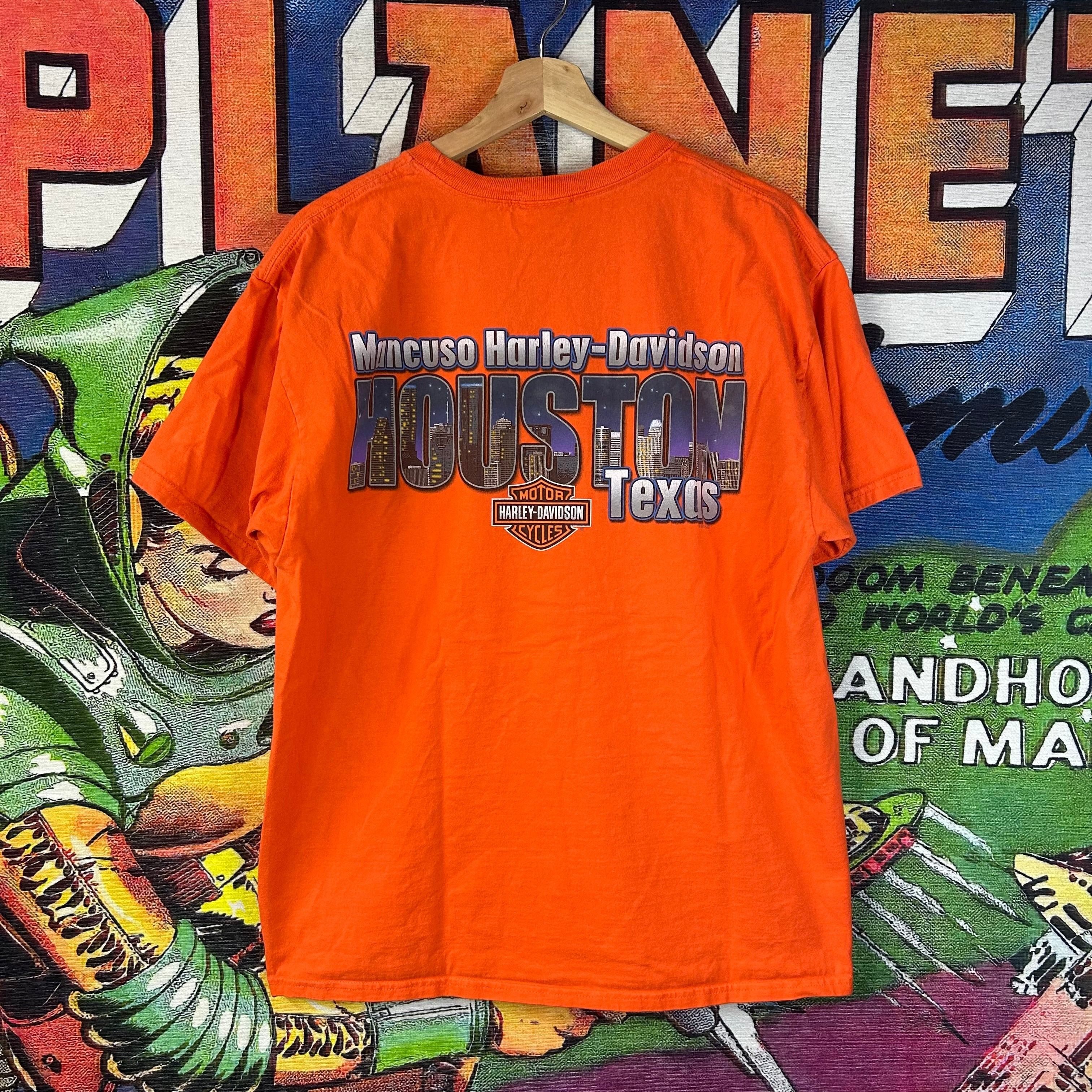 Harley Davidson Harley Davidson Houston Texas Pocket Tee Size Large Size US L / EU 52-54 / 3 - 2 Thumbnail