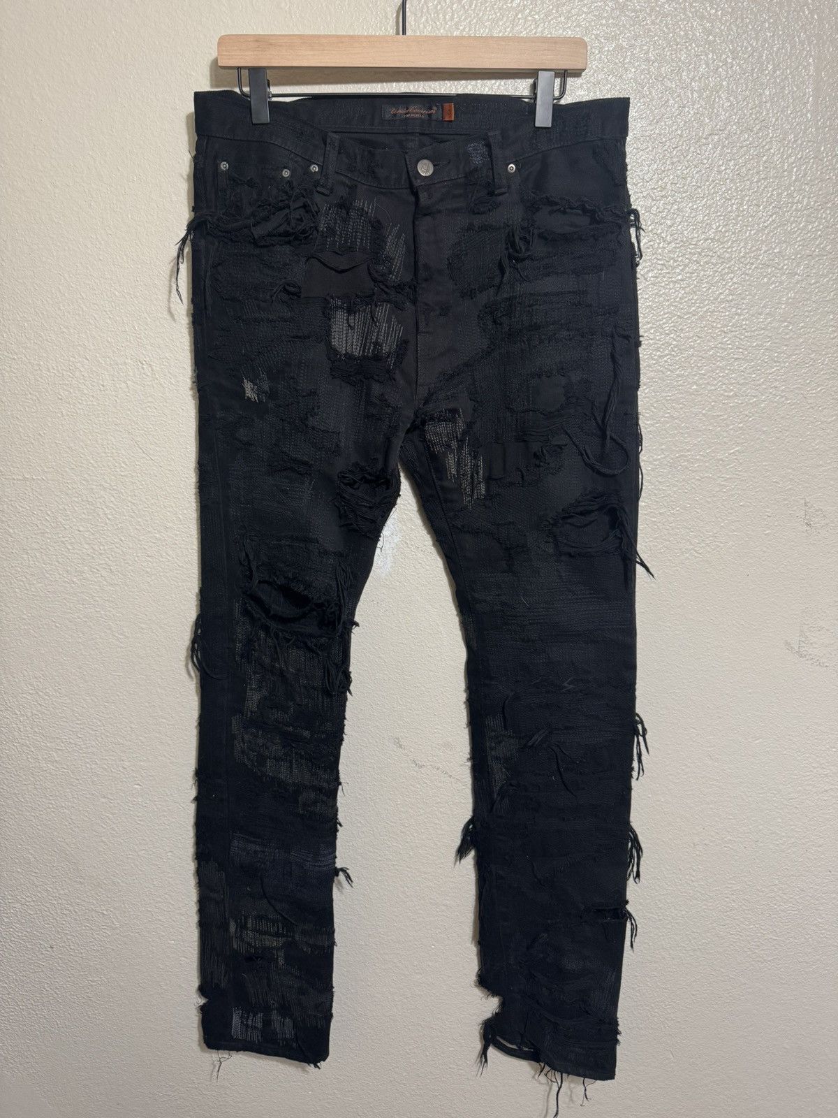 Undercover AWO5 Undercover Black 85 Denim Size US 32 / EU 48 - 1 Thumbnail