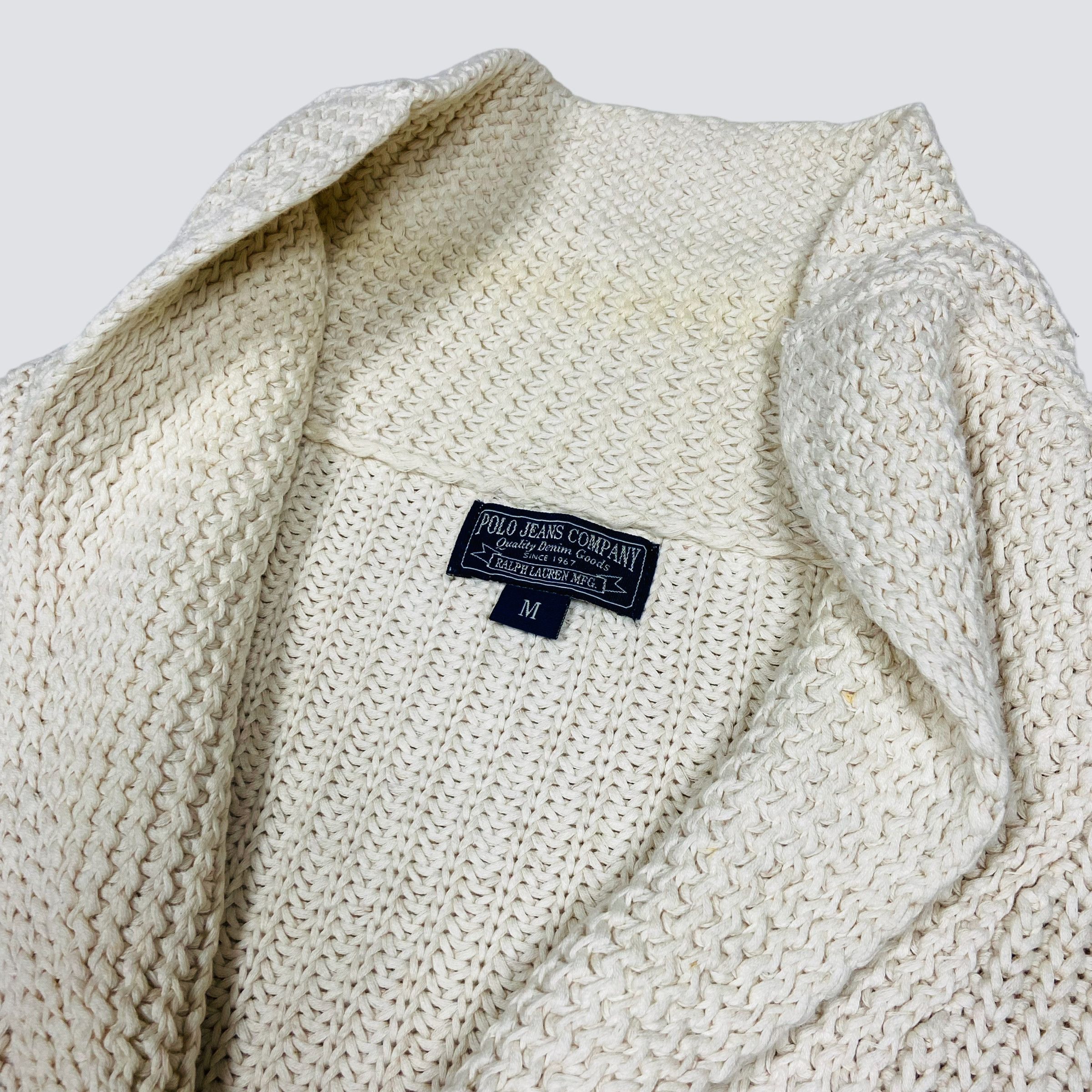 Ralph Lauren 1990s RALPH LAUREN ARCHIVE HEAVY KNITTED CARDIGAN - № 1101 Size US M / EU 48-50 / 2 - 8 Thumbnail