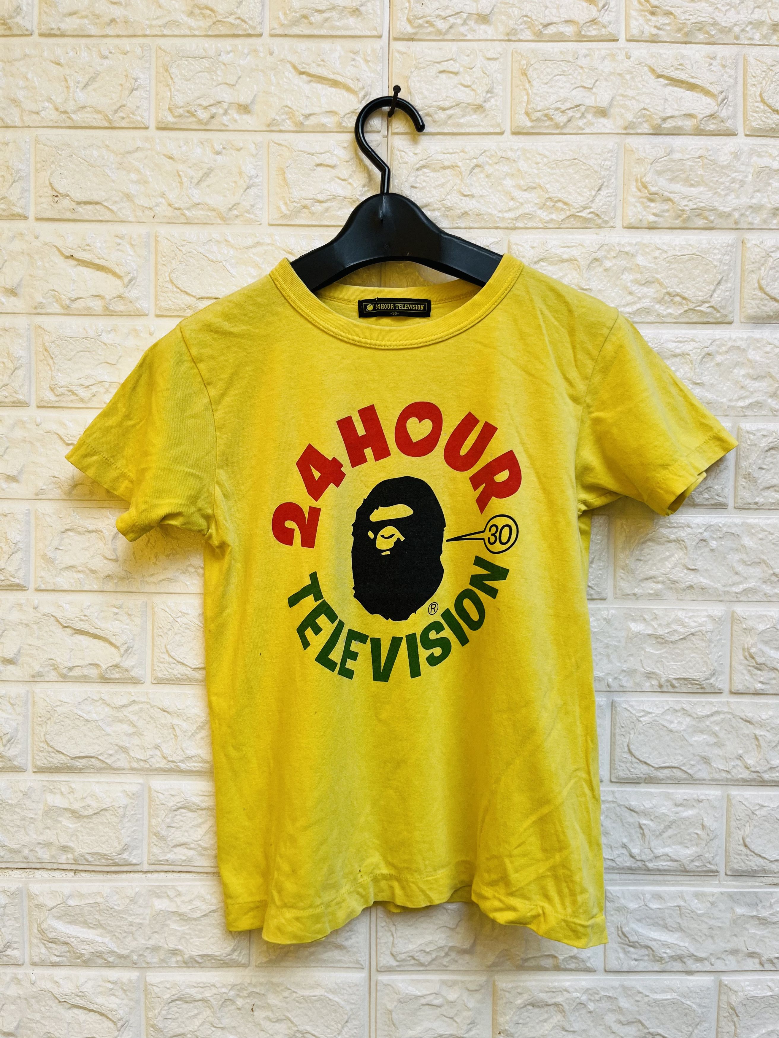 image of Vintage A Bathing Ape Japanese Designer Fashion Style in Yellow, Women's (Size XS)