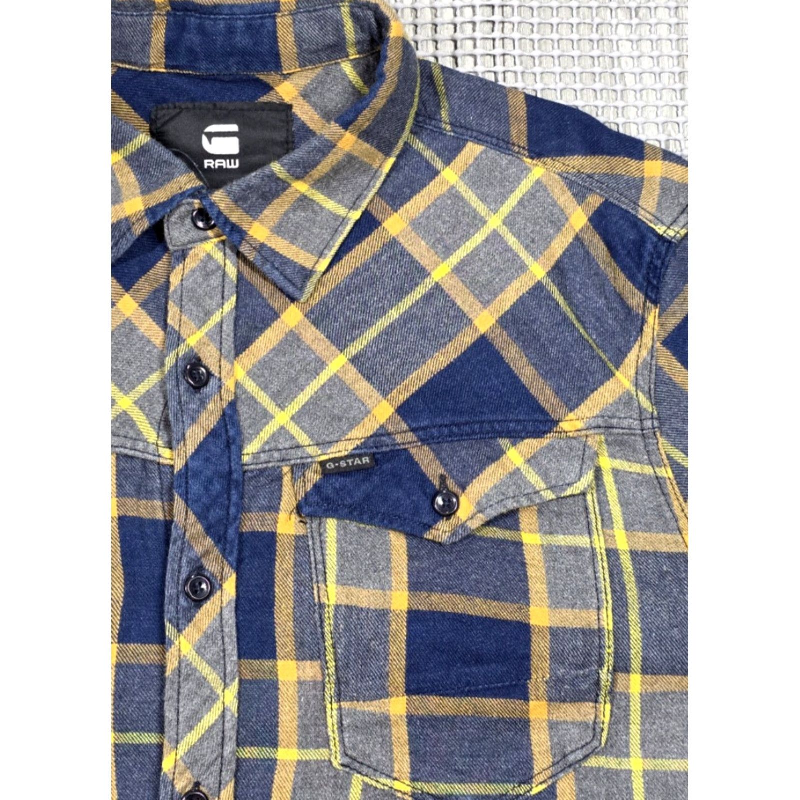 G-Star G-Star Arc 3D L/S Shirt M Multicolor Plaid Cotton Slim Button-Up Flannel Size US M / EU 48-50 / 2 - 5 Thumbnail