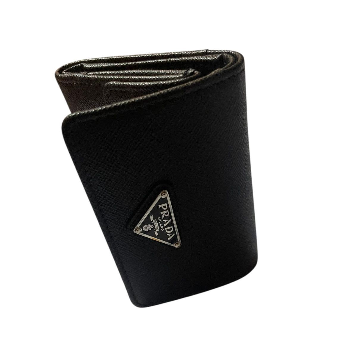 Prada Wallet Prada in Saffiano black leather Size ONE SIZE - 6 Thumbnail