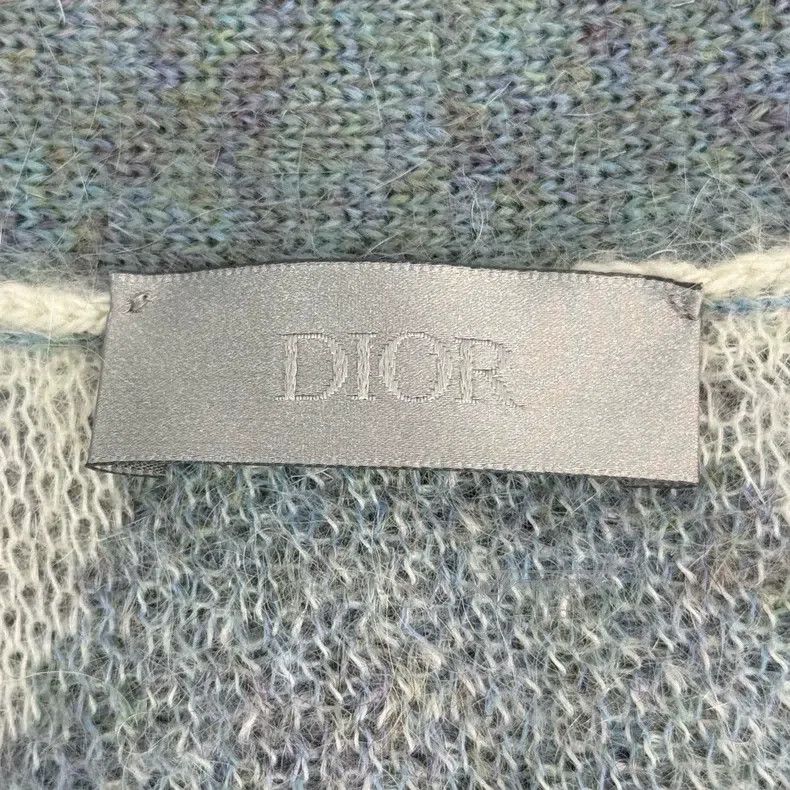 Dior Dior Beige-gray diamond pattern horse wool cardigan coat Size US S / EU 44-46 / 1 - 5 Thumbnail