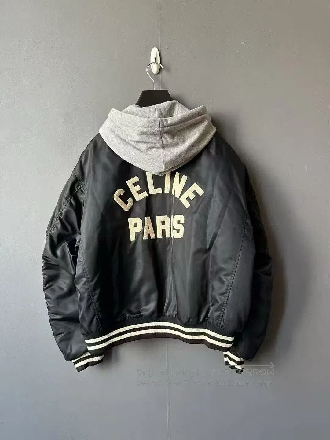 Celine Celine Hooded Baseball Jacket. Size US M / EU 48-50 / 2 - 2 Thumbnail