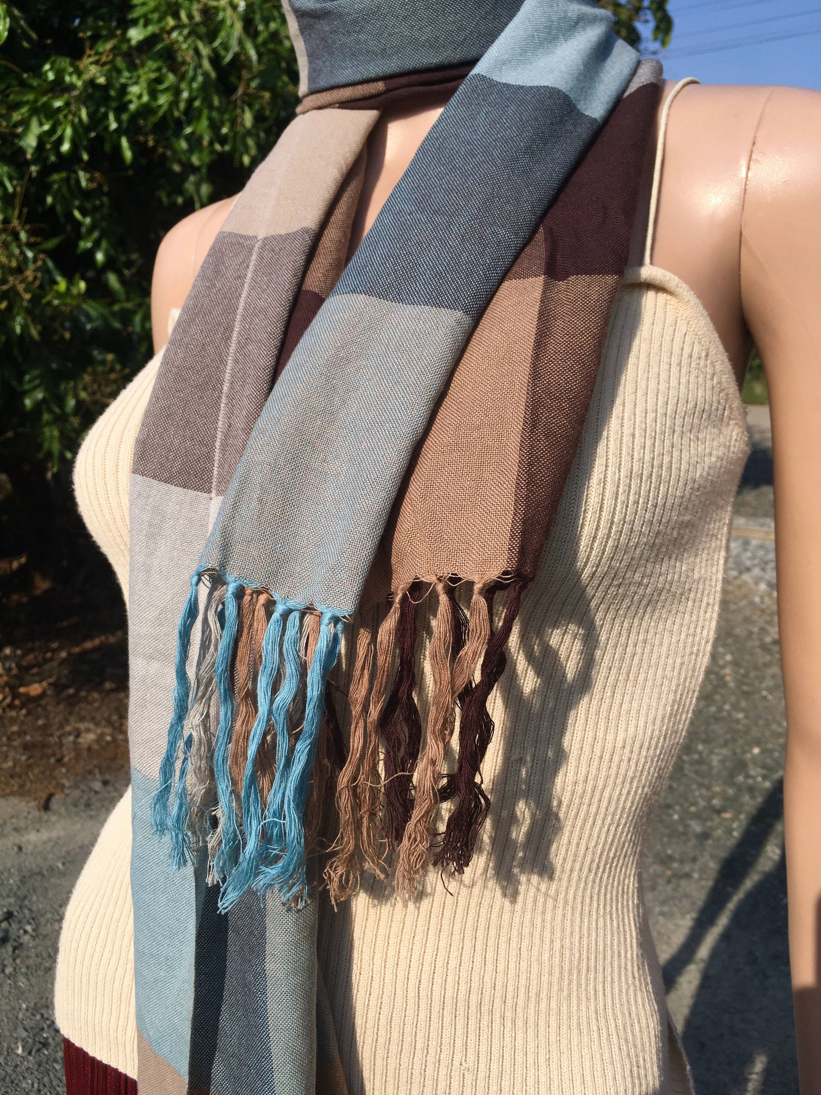 Yohji Yamamoto Y's For Men Yohji Yamamoto Unisex Cotton Tassel Scarf Shawl Size ONE SIZE - 8 Thumbnail