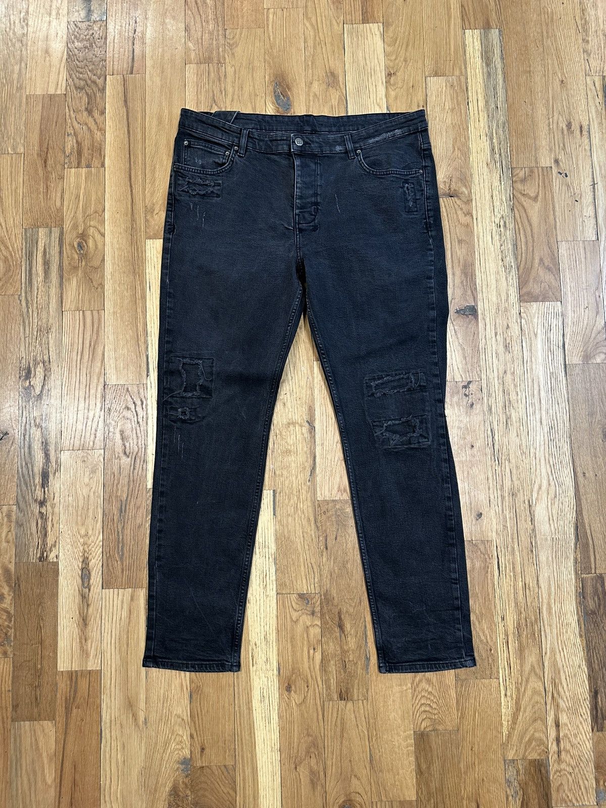 Ksubi Ksubi Knee Patch Gray Denim Jeans Size 40 Size US 40 / EU 56 - 1 Thumbnail