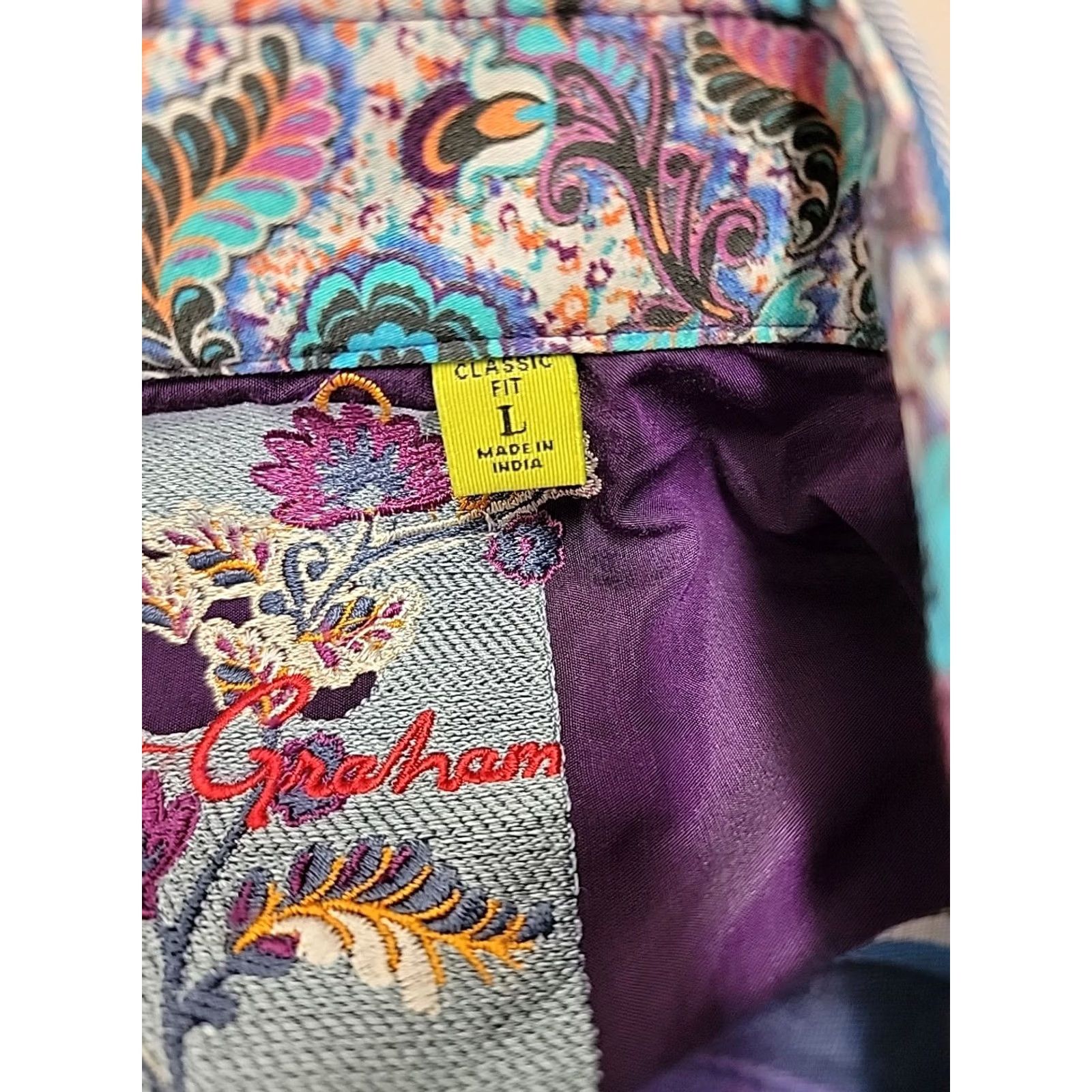 Robert Graham Robert Graham Mens Button-Down Shirt Stripe Multicolor L Large Regular Long Sleeve Button-Up Shirt Size US L / EU 52-54 / 3 - 8 Thumbnail