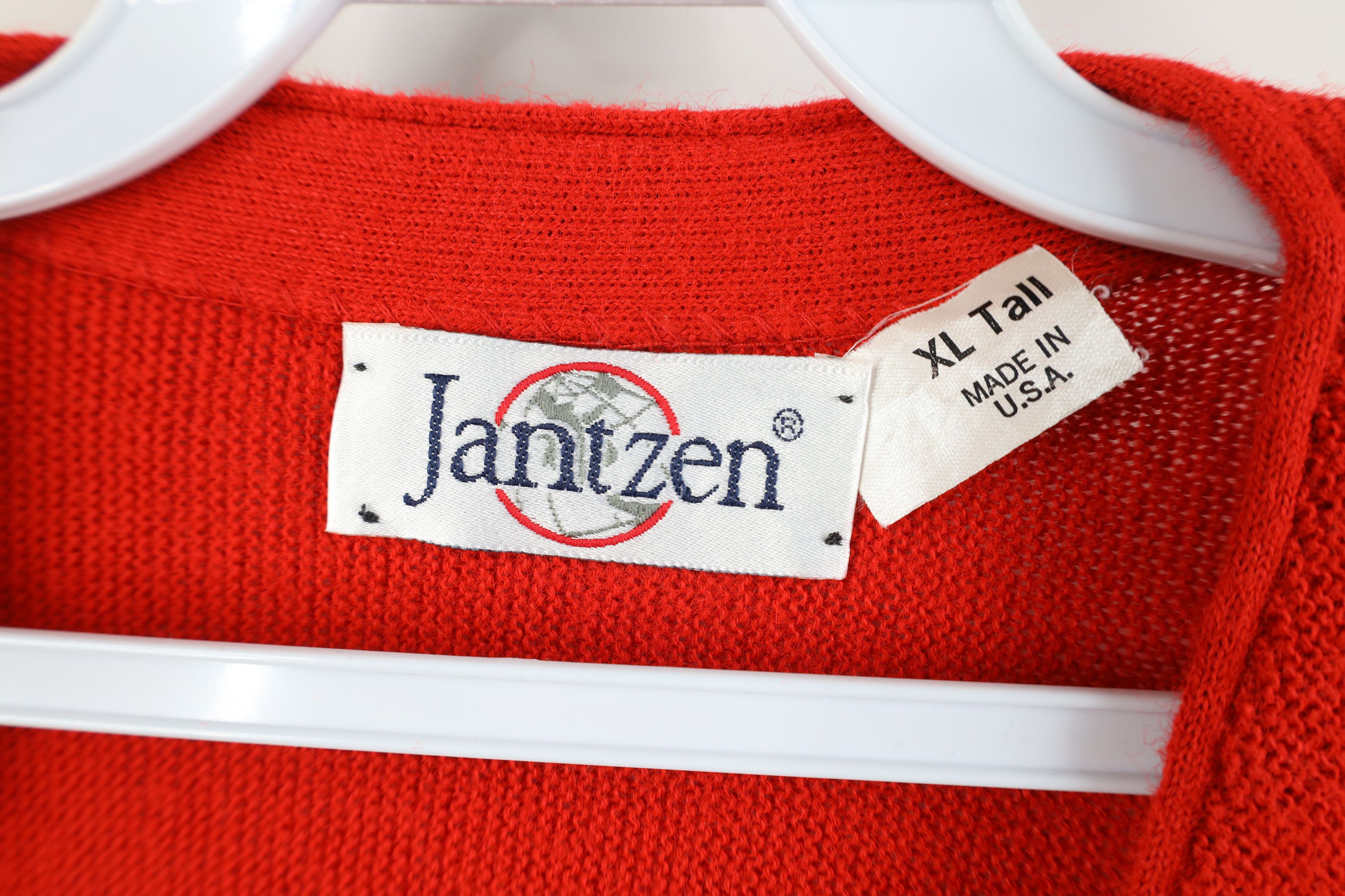 Vintage Vintage 70s Streetwear Kurt Cobain Cardigan Sweater Red USA Size US XL / EU 56 / 4 - 7 Thumbnail