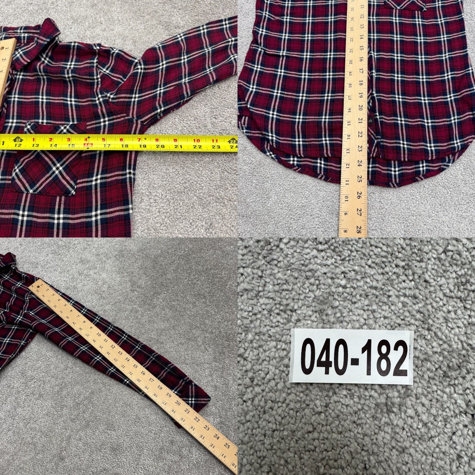 Rails Rails Button-Up Shirt Womens Medium Red Blue Plaid Rayon Long Sleeve Top Size M / US 6-8 / IT 42-44 - 9 Thumbnail