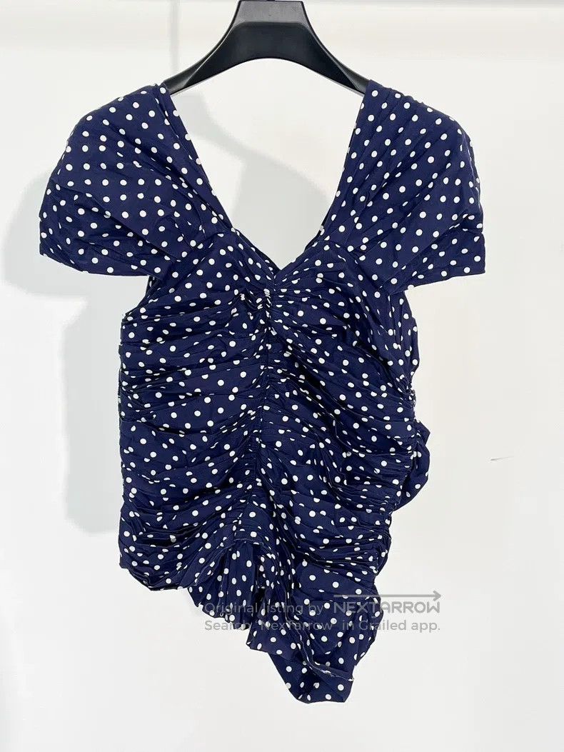 Comme Des Garcons Twisted Pleated Top