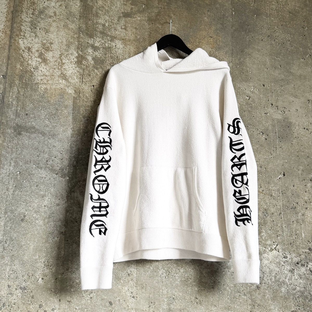 Chrome Hearts Chrome Hearts Cashmere Life Sentence Embroidered Knit Hoodie Size US M / EU 48-50 / 2 - 1 Thumbnail