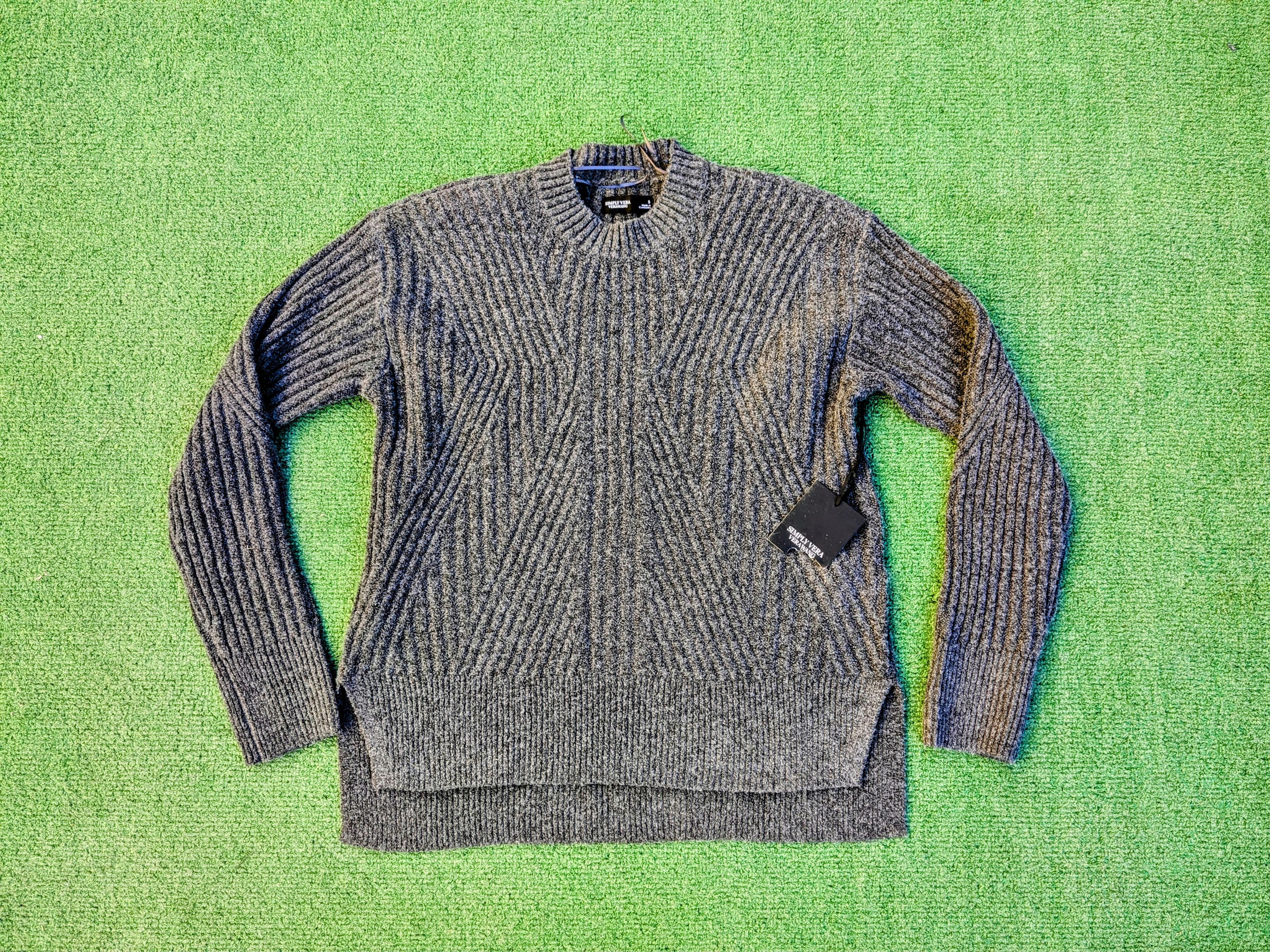 Vera Wang Simply Vera Wang Directional Ribbed Pullover Sweater Top Size S / US 4 / IT 40 - 7 Thumbnail