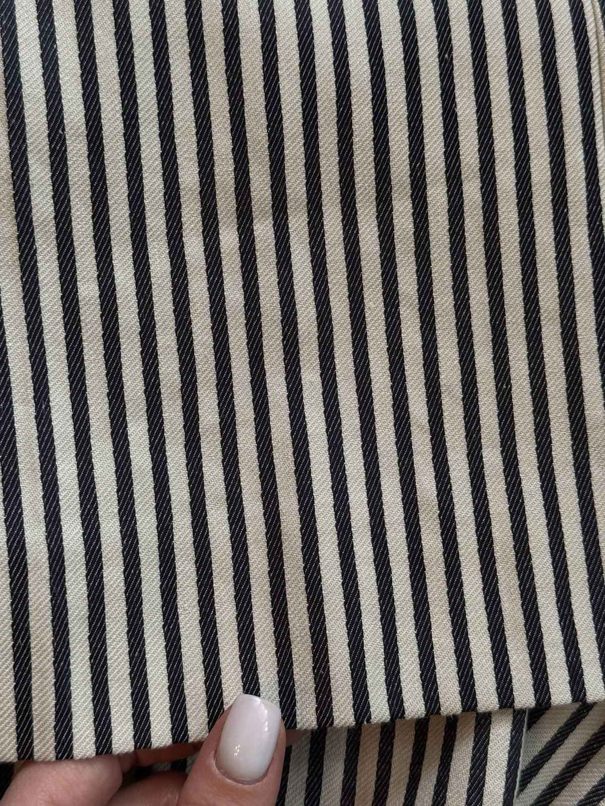 Weekend Max Mara Max Mara Weekend linen blend striped wide leg culottes pants Size 30" / US 8 / IT 44 - 5 Thumbnail