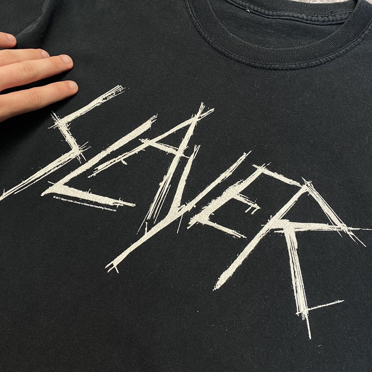 Band Tees Vintage Slayer 2017 Big logo Rock Band rare tee Size US L / EU 52-54 / 3 - 4 Thumbnail
