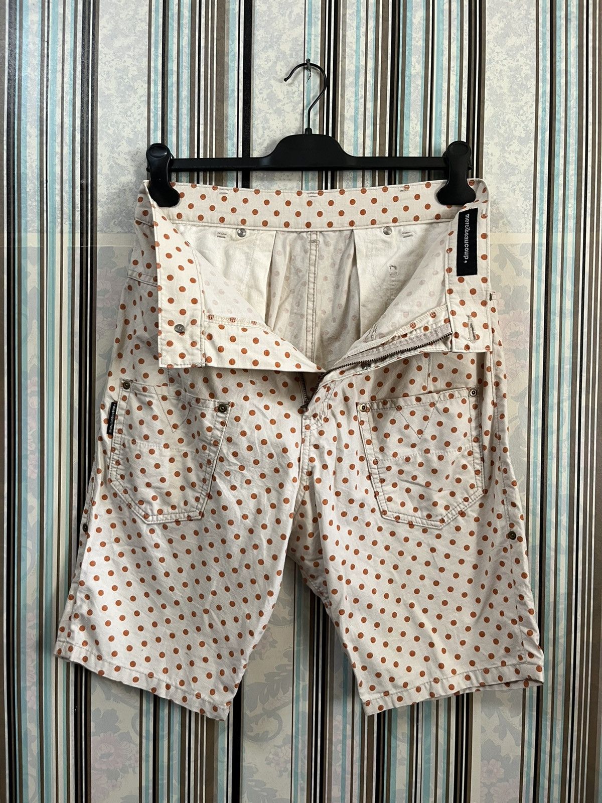 mercibeaucoup 2000s Mercibeaucoup polka dot reverse pants #A5 Size US 29 - 5 Thumbnail