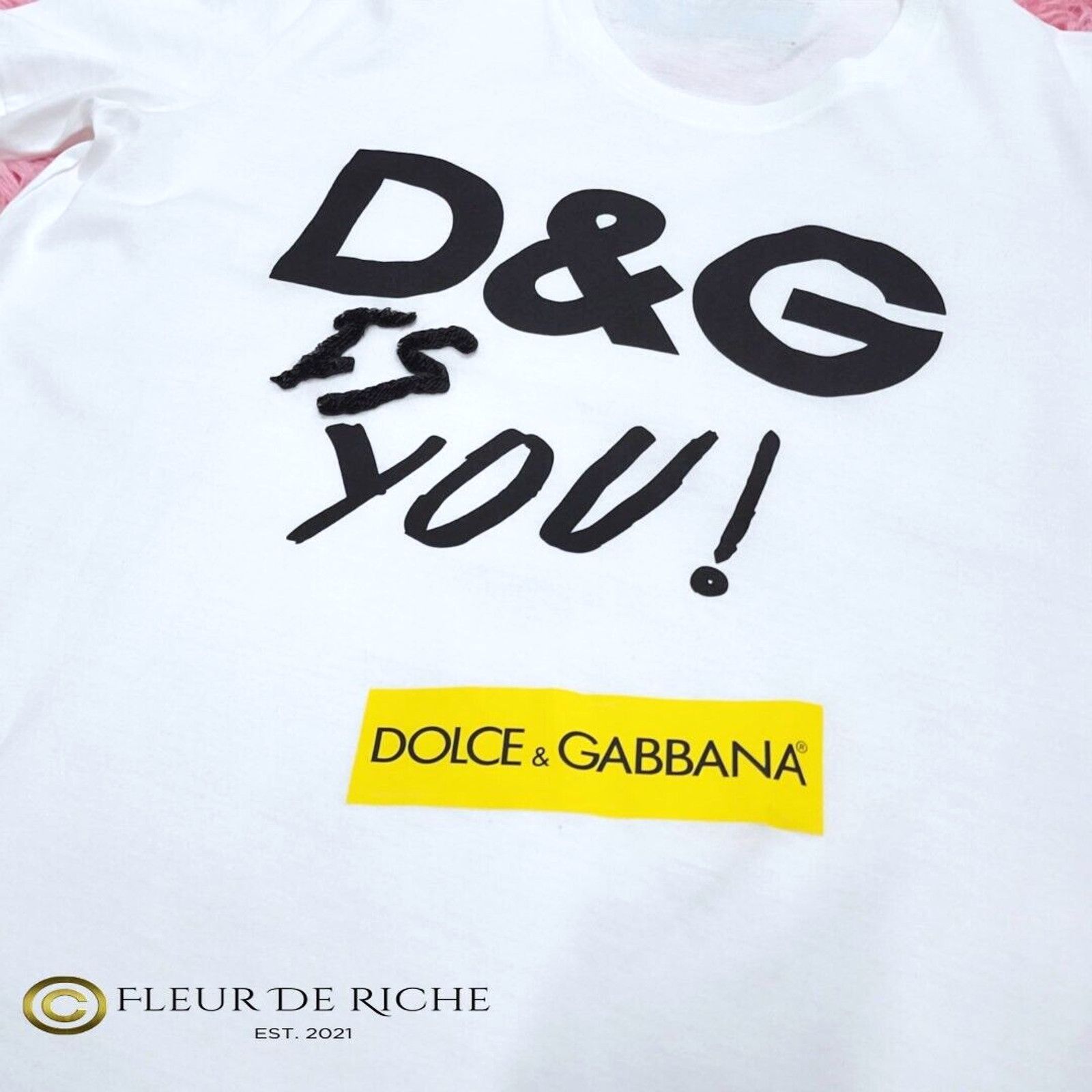 Dolce & Gabbana Dolce & Gabbana 'D&G Is You' T-shirt sz 40 Size S / US 4 / IT 40 - 2 Thumbnail