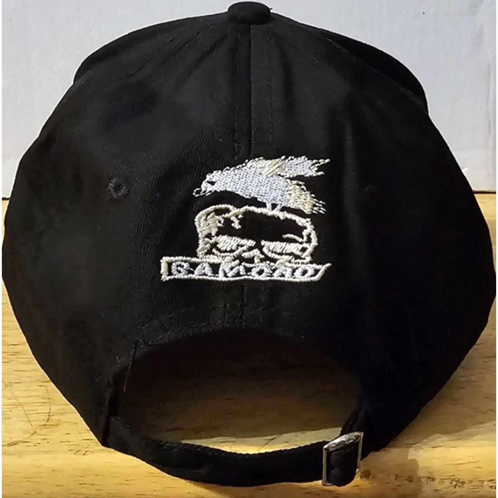 Vintage SAMCRO SONS OF ANARCHY GRIM REAPER BIKER ADJUSTABLE BASEBALL CAP ( BLACK & RED ) Size ONE SIZE - 2 Thumbnail