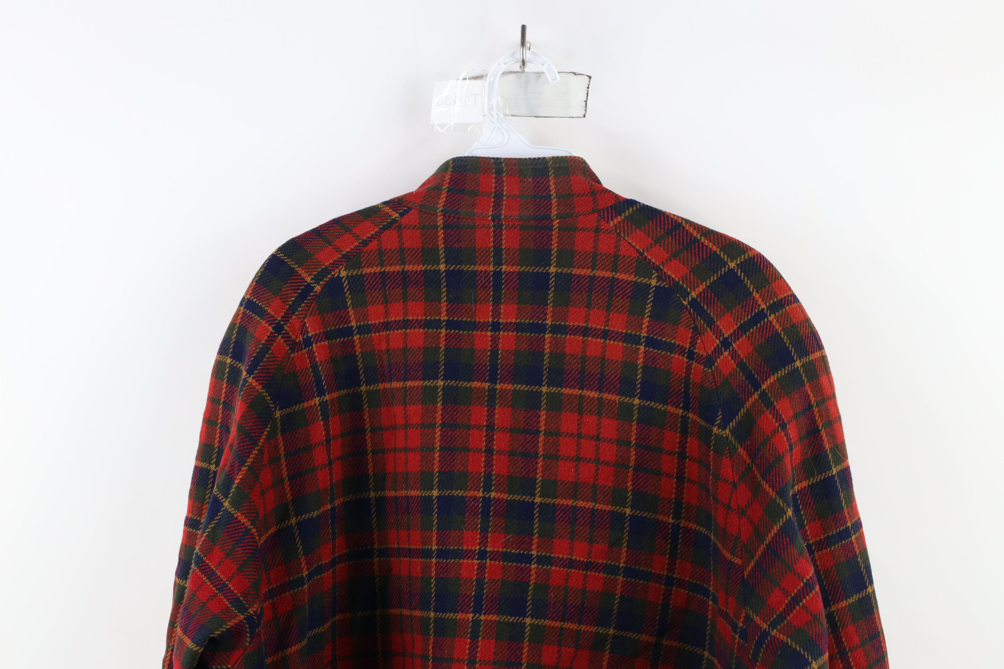 Pendleton × Vintage Vintage 90s Pendleton Cafe Racer Bomber Jacket Plaid USA Size L / US 10 / IT 46 - 18 Thumbnail