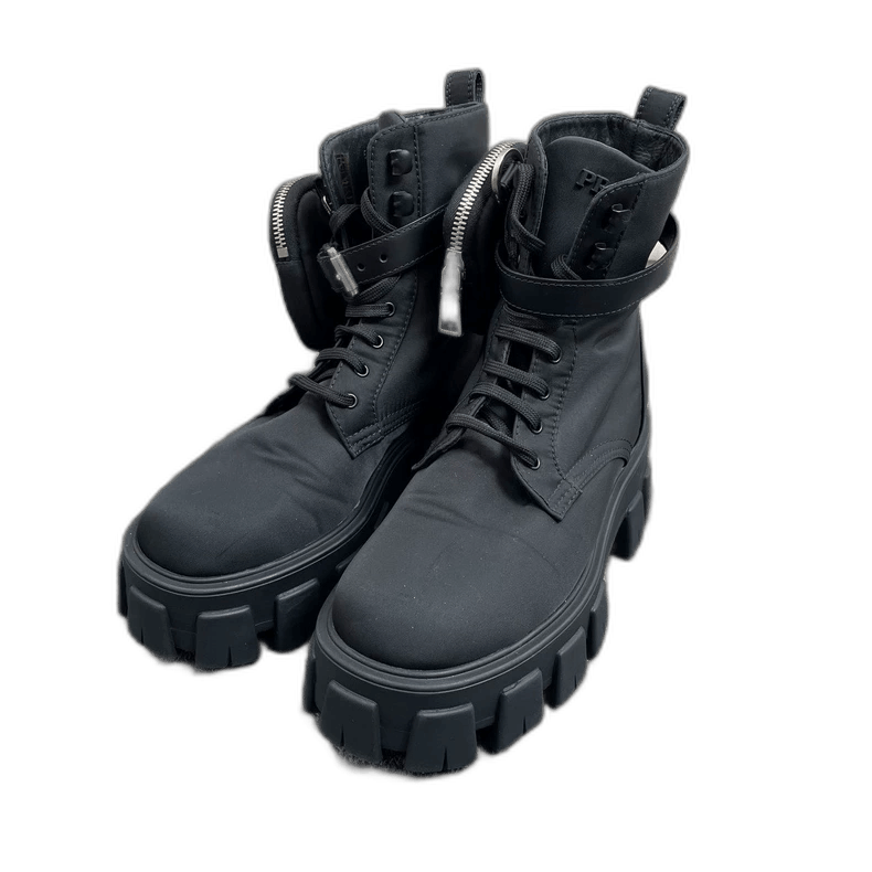 Prada Prada Tactical Nylon Combat Boots Size 37-yf Size US 7 / EU 40 - 1 Thumbnail