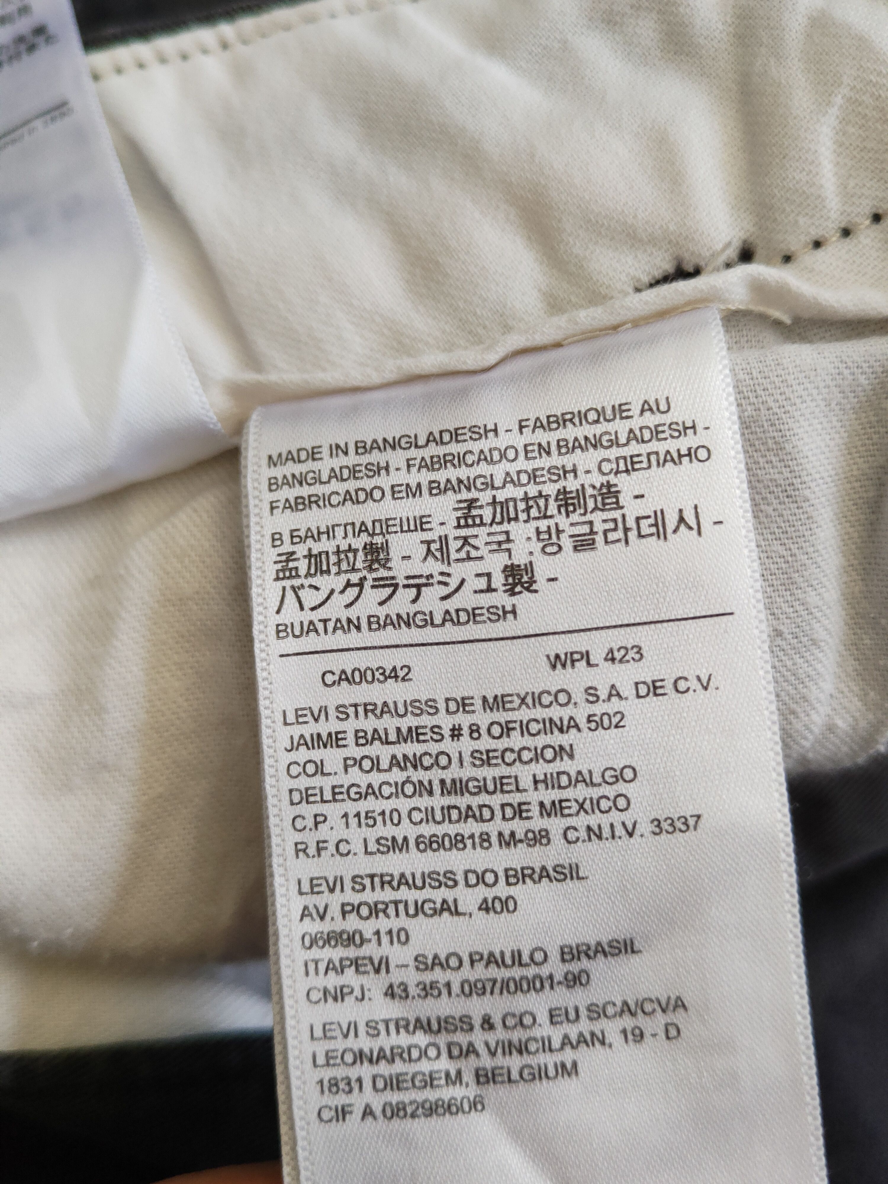 Japanese Brand Levis Blue Black distressed faded ripped Casual Pants #S1330 Size US 33 - 20 Thumbnail