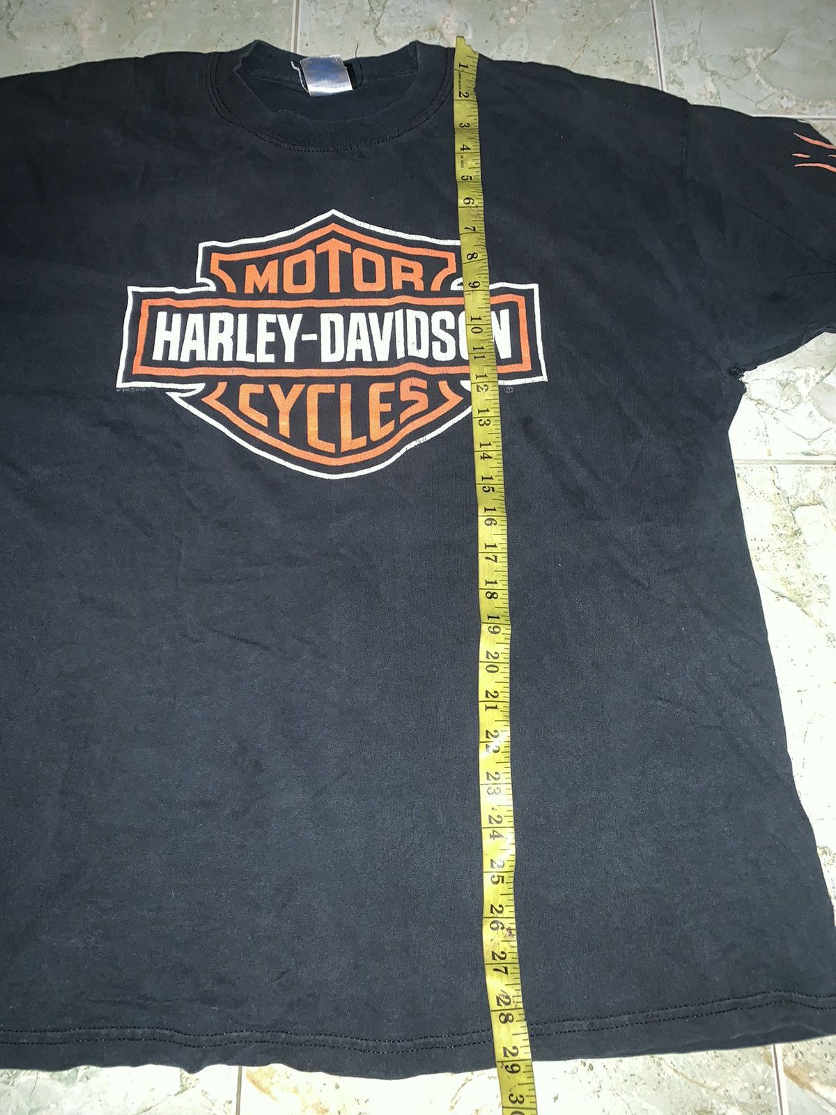 Vintage Vintage 08’s Harley Davidson Flames distressed Size US XL / EU 56 / 4 - 14 Thumbnail